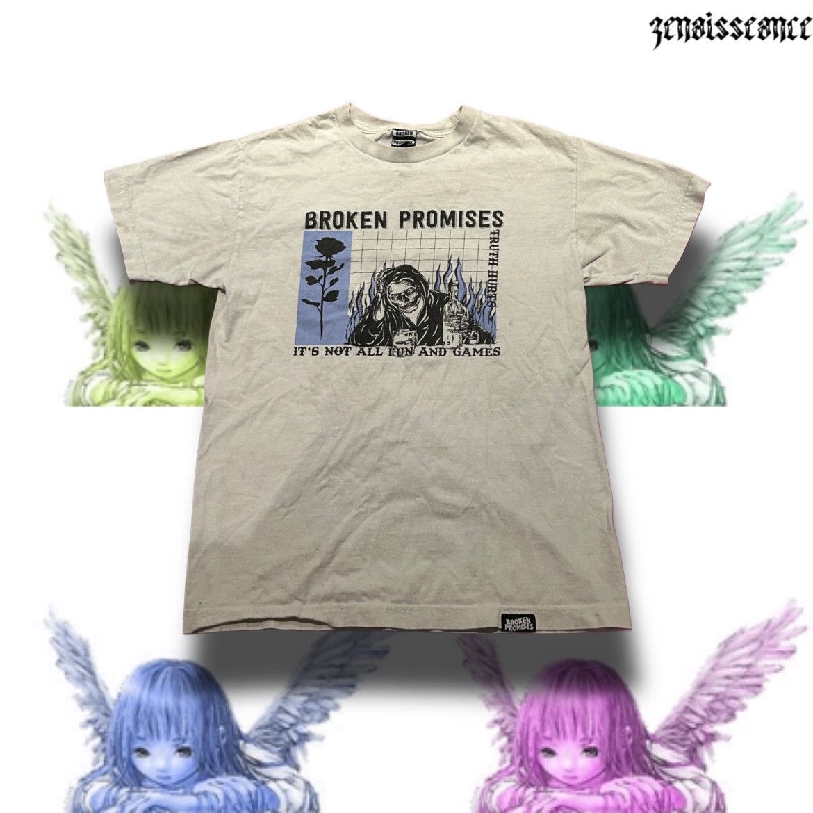 Broken Promises Co. × Japanese Brand NEW Broken Promises Tee Size US M / EU 48-50 / 2 - 1 Thumbnail