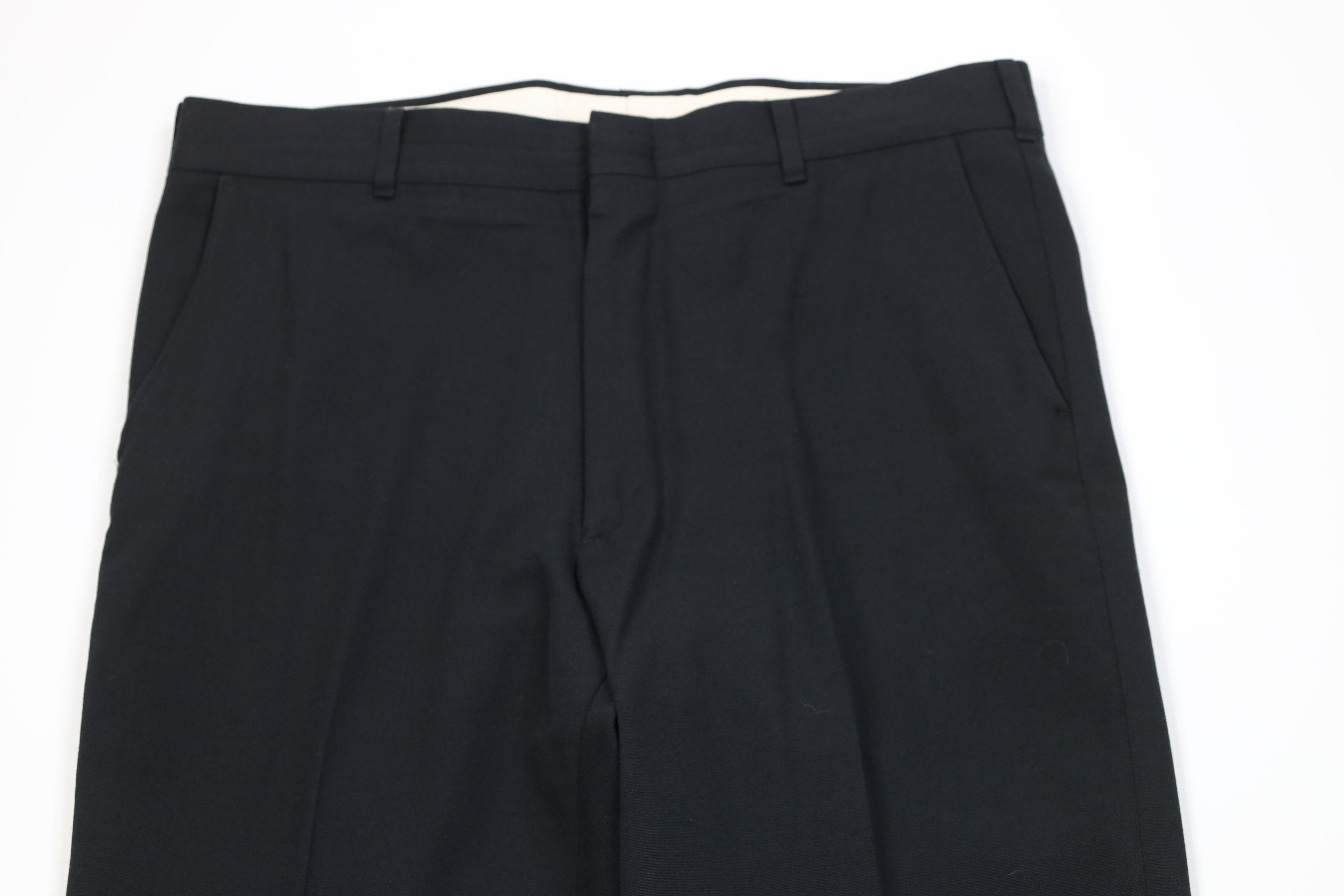 Vintage Vintage 90s Streetwear Knit Wide Leg Chino Pants Black USA Size US 34 / EU 50 - 2 Thumbnail