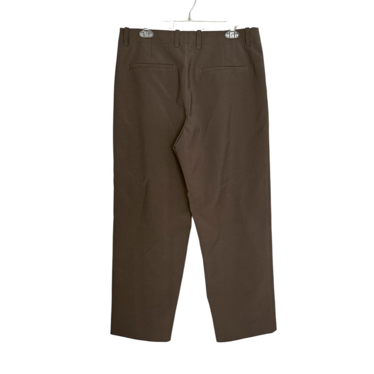 Deveaux Deveaux Wide Leg Trousers – Taupe Tan – Size 3 (Fits 33") Size US 33 - 2 Thumbnail