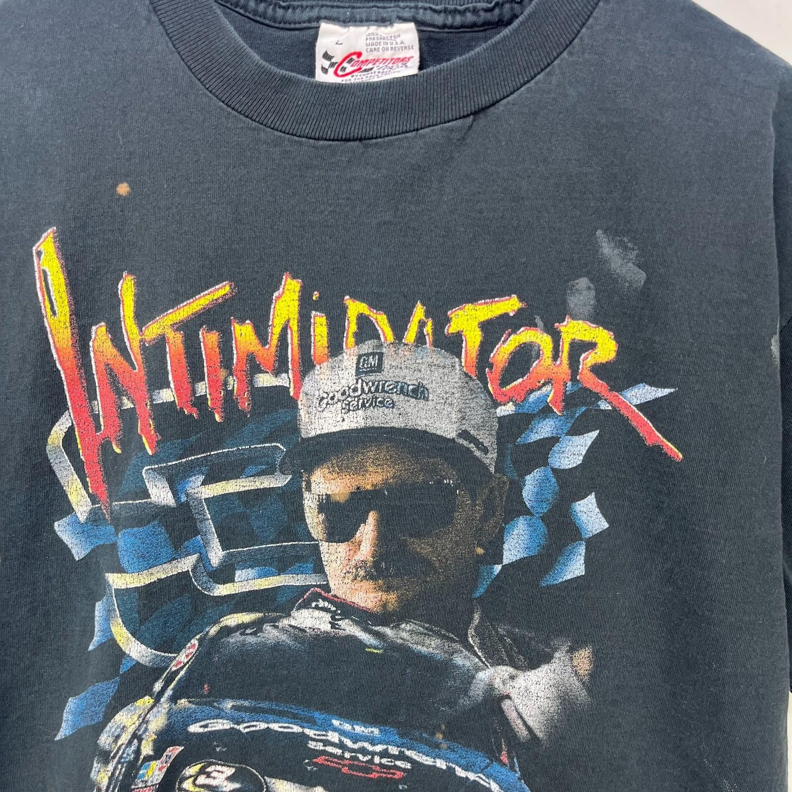 Vintage Vintage Dale Earnhardt NASCAR Racing Sun Faded T Shirt Large Size US L / EU 52-54 / 3 - 3 Thumbnail