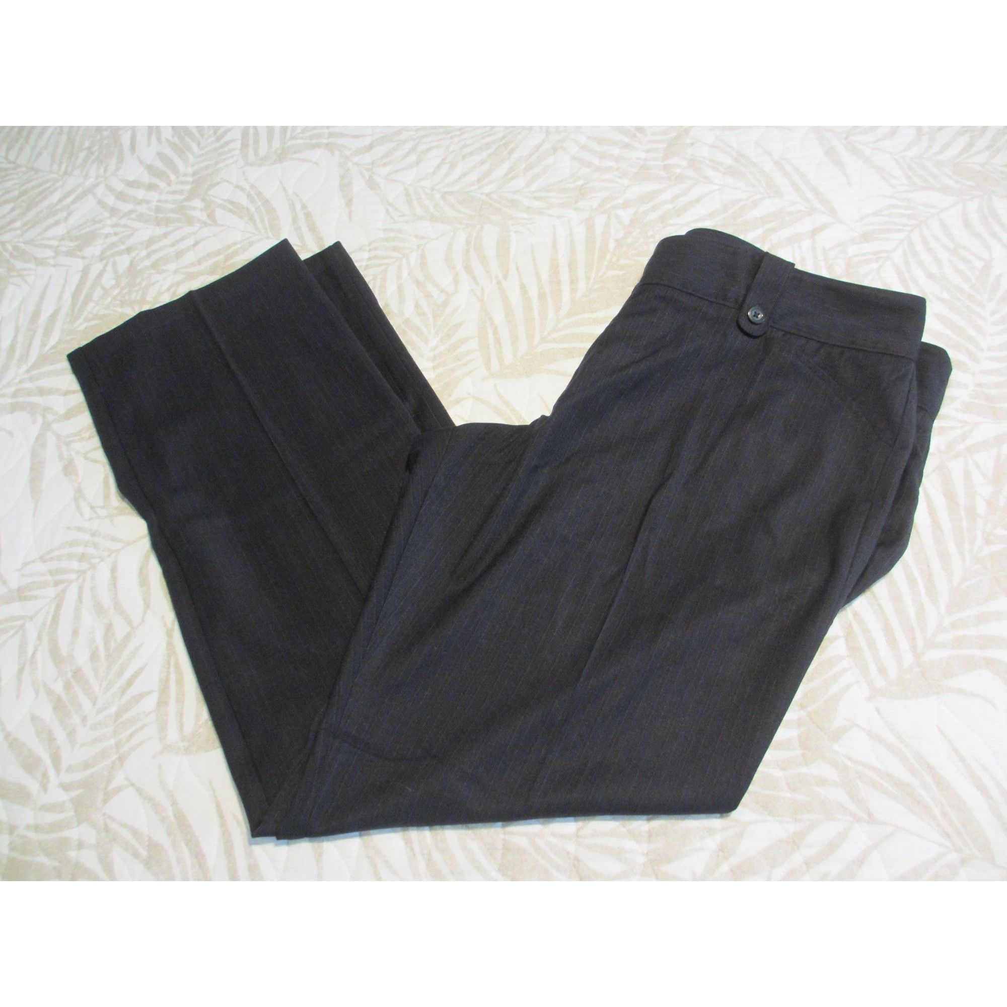 Old Navy OLD NAVY GREY PIN STRIPED DRESS PANTS SIZE 18 Size 40" / US 18 - 3 Thumbnail