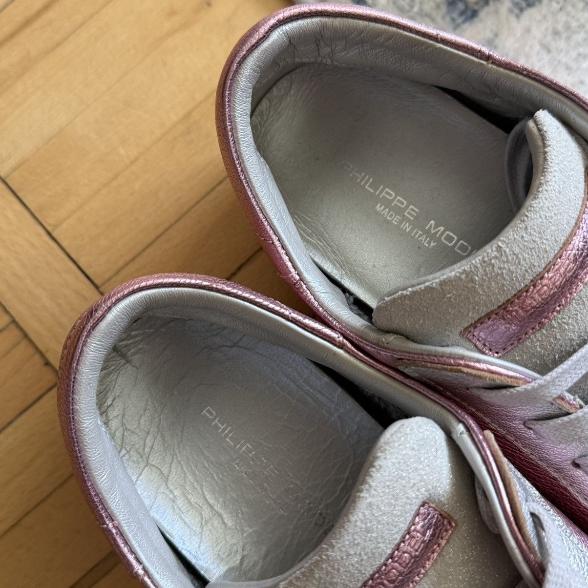 Philippe Model 📌 Philippe Model Pink Tennis Low Top Leather Sneakers 39 Size US 9 / IT 39 - 14 Thumbnail