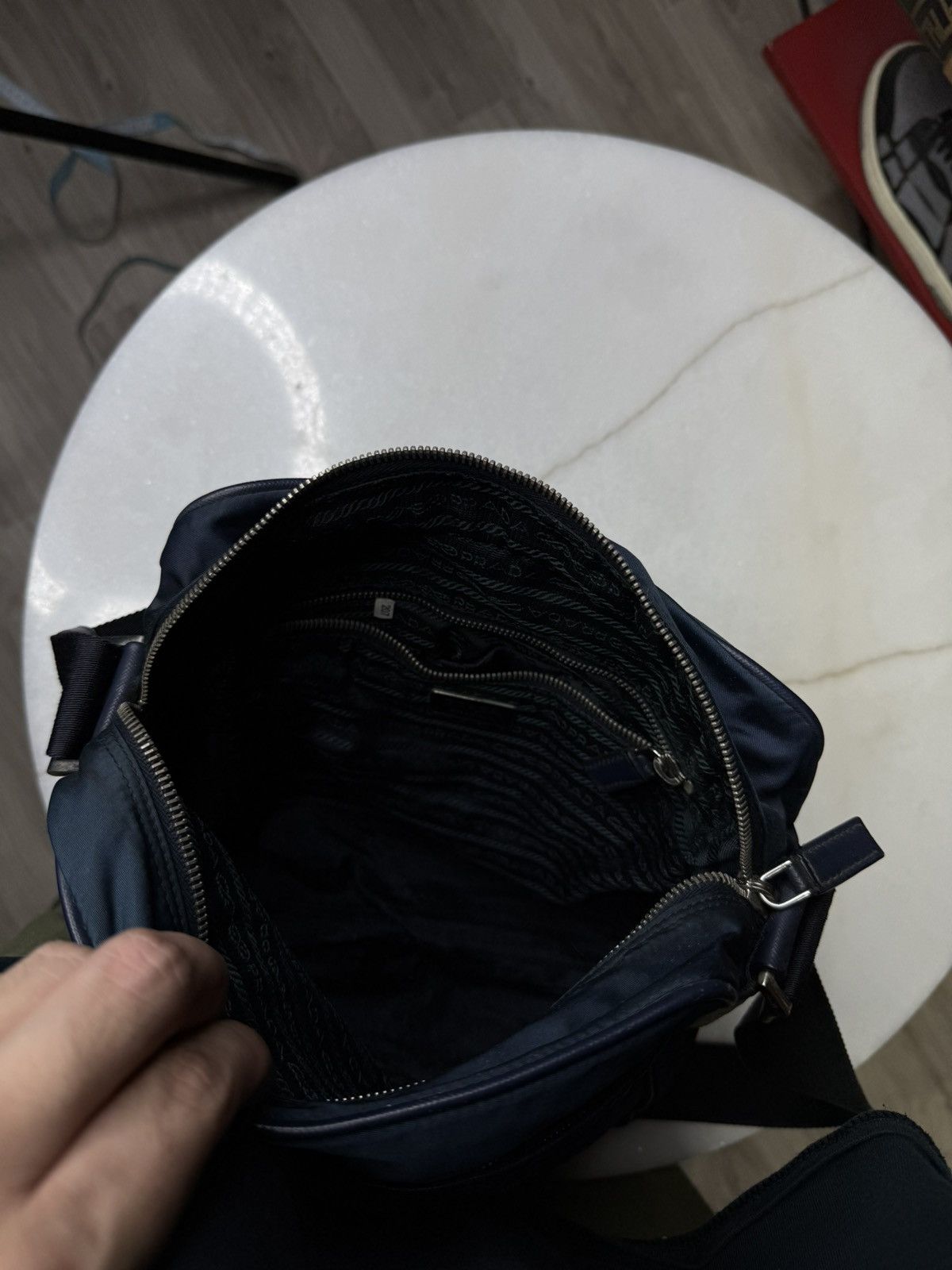 Prada Prada Messenger Nylon Bag Prada Logo Crossbody Bag Preowned Size ONE SIZE - 6 Thumbnail