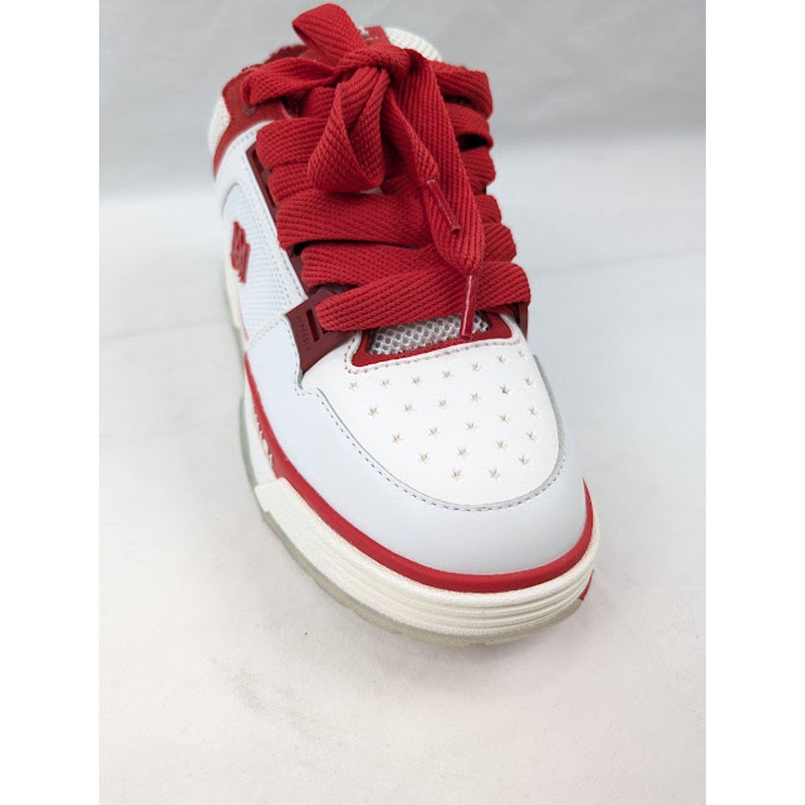 Amiri o1rshd1 Q:3 / MA-1 Low-Top Sneakers in White/ Red Size US 9 / EU 42 - 5 Thumbnail