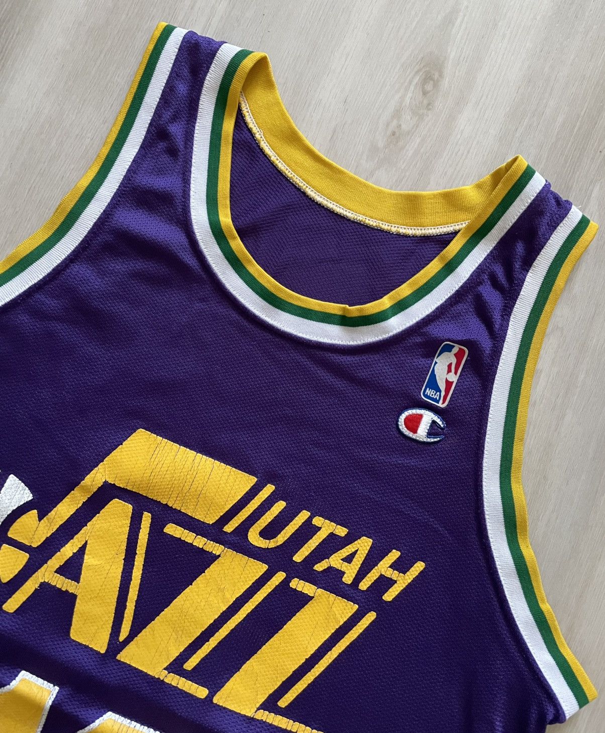 Champion × Vintage Vintage Champion Utah Jazz Jersey Stockton #12 Sz 40 USA Size US M / EU 48-50 / 2 - 4 Thumbnail