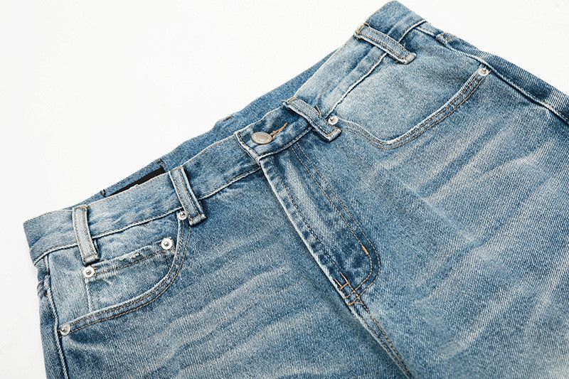Vintage Men's American High-Street Washed Blue Denim Jeans Clean Fit Size US 32 / EU 48 - 3 Thumbnail