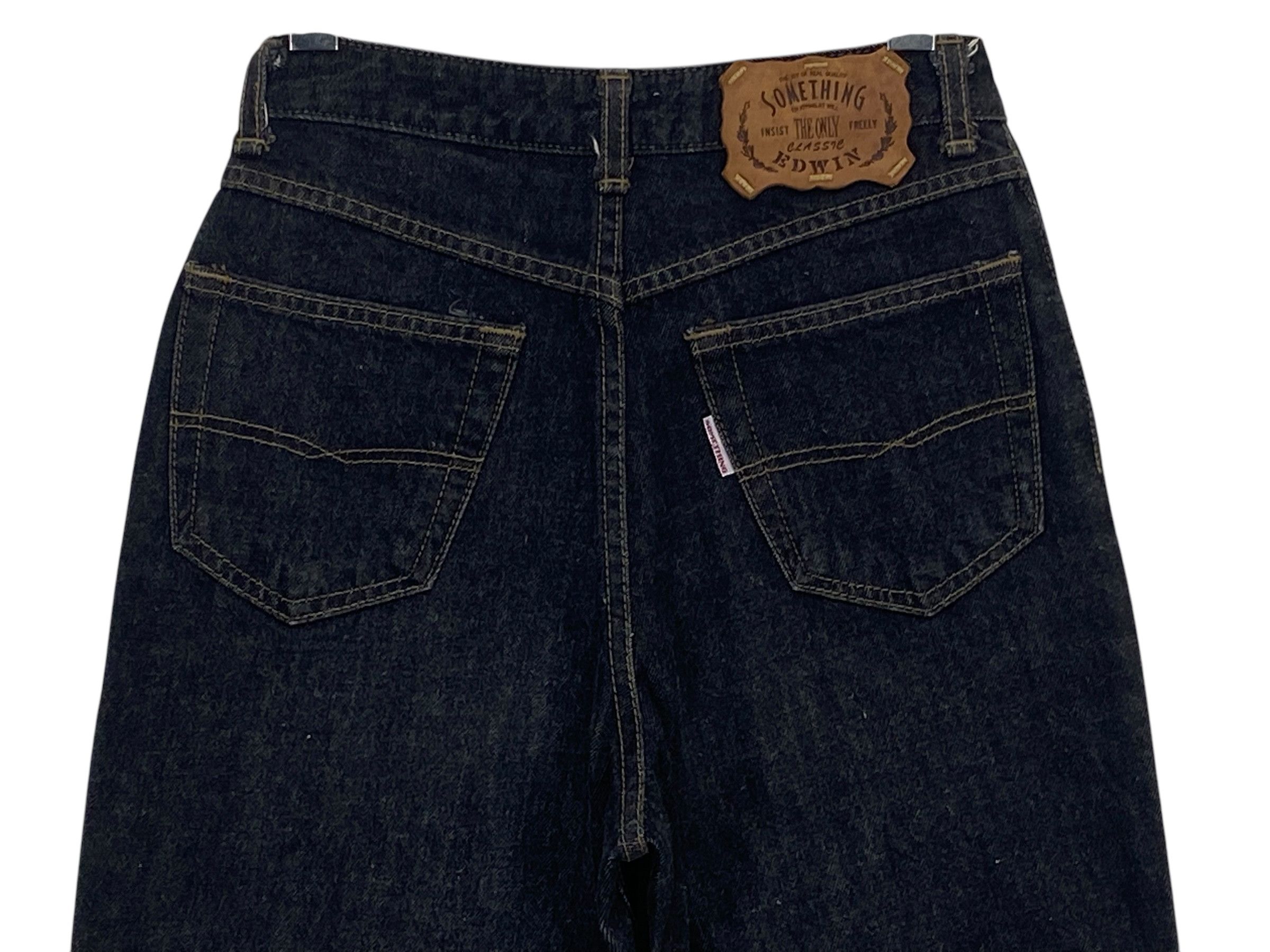 Edwin Something by Edwin Jeans High Waisted Pants New Age Cowboys Size 24" / US 00 / IT 34 - 6 Thumbnail