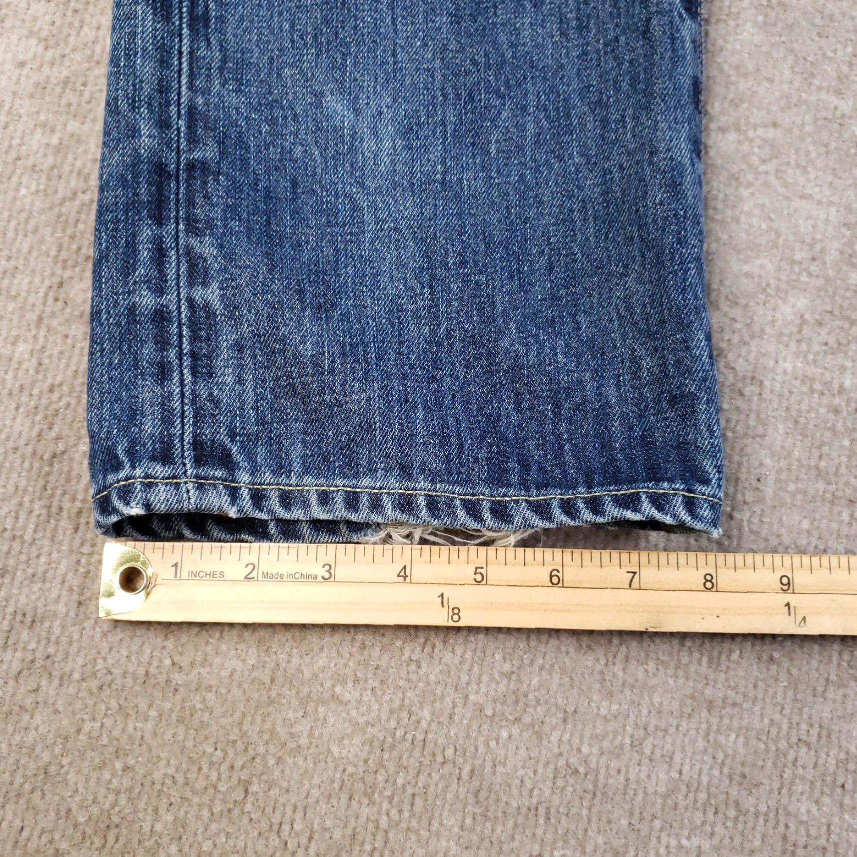 Ralph Lauren RALPH LAUREN Jeans 40x32 Blue Distressed Slim Straight Fit Denim Mens Size US 40 / EU 56 - 4 Thumbnail