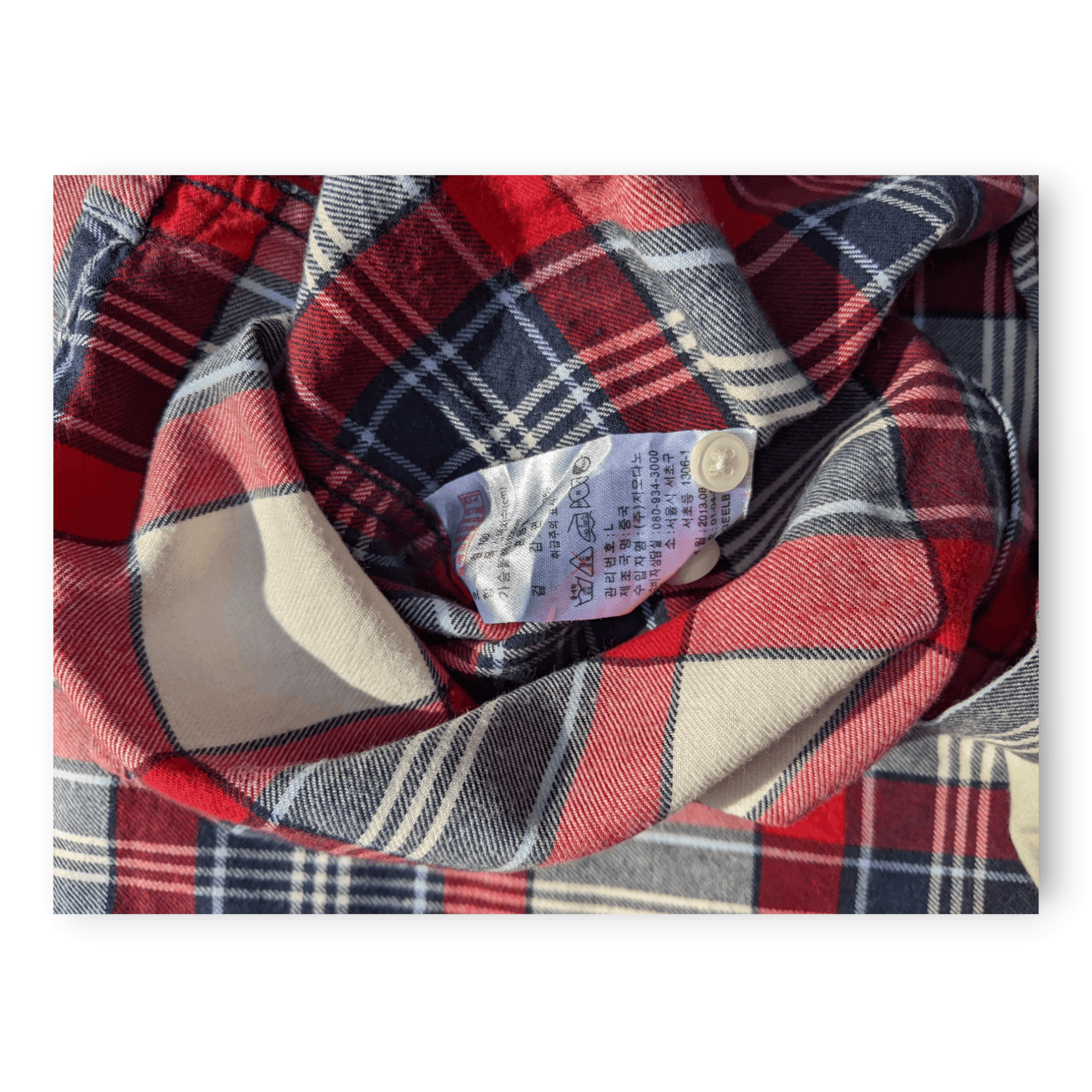 Flannel × Giordano Giordano Plaid Shirt Size US L / EU 52-54 / 3 - 5 Thumbnail