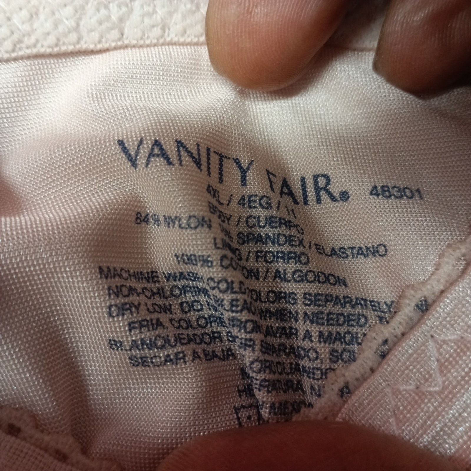 Other VANITY FAIR Women 3-Pair Hi Cut Panties Nylon Size 4XL/11 Size ONE SIZE - 4 Thumbnail
