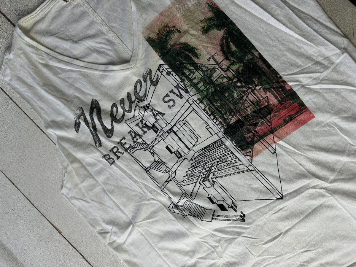 Diesel CRAZY🚨 DIESEL AVANT GARDE Y2K POCKET TANK TOP MEN B&W Size US XL / EU 56 / 4 - 6 Thumbnail