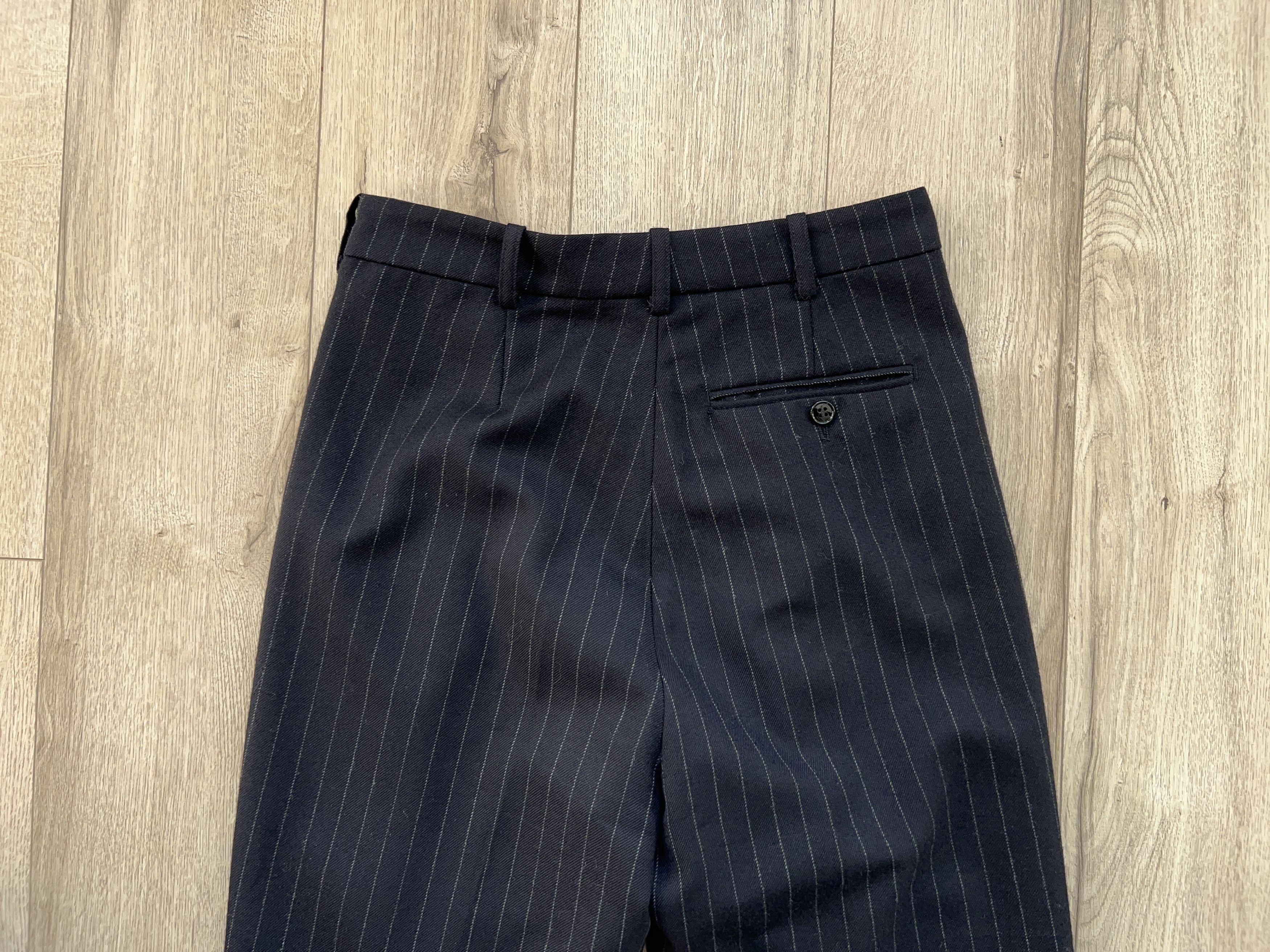 Designer × Golden Goose Womens Deluxe Brand Wool Striped Pants Trousers Size S Size 26" / US 2 / IT 38 - 16 Thumbnail