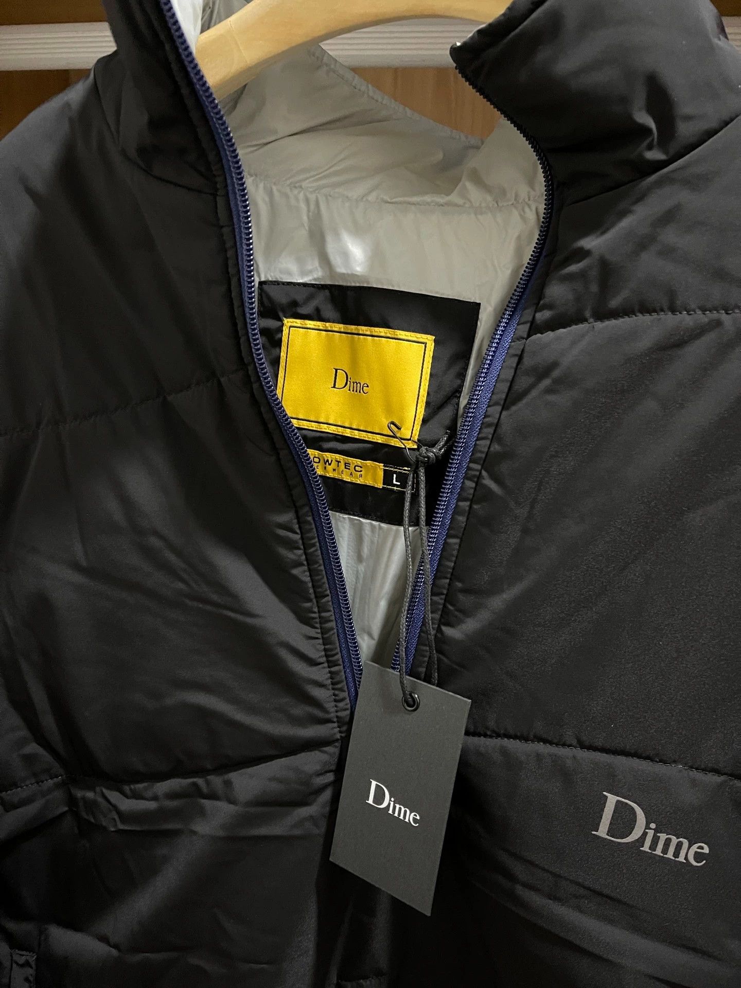 Dime Dime Trail Half Zip Jacket Black L Cotton-Lined Stand Collar Size US L / EU 52-54 / 3 - 3 Thumbnail