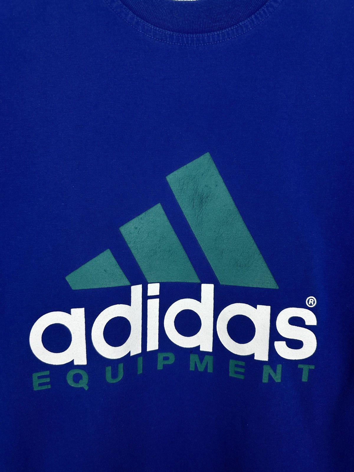Adidas 90s Vintage Adidas Equipment Big Logo T Shirt Tee Size US M / EU 48-50 / 2 - 4 Thumbnail