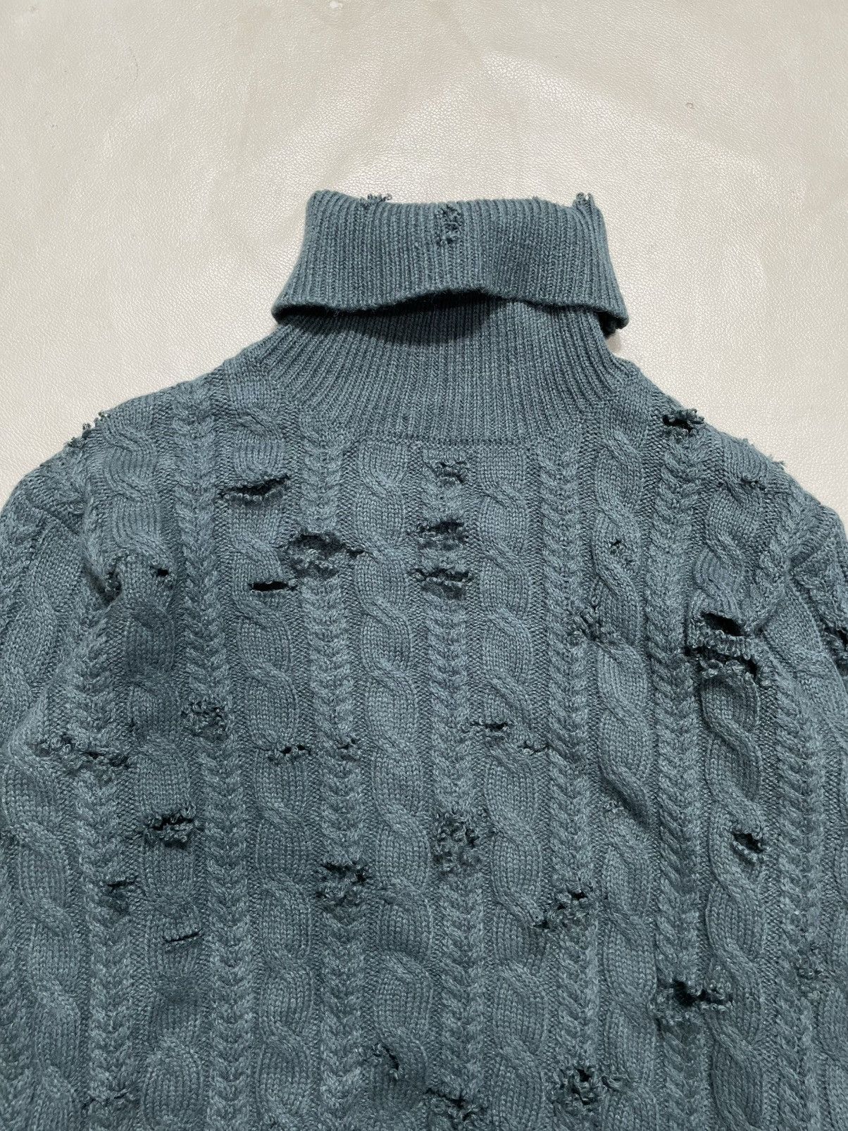 GOA Japanese Distressed Knittwear Destroyed Trashed Size US L / EU 52-54 / 3 - 2 Thumbnail