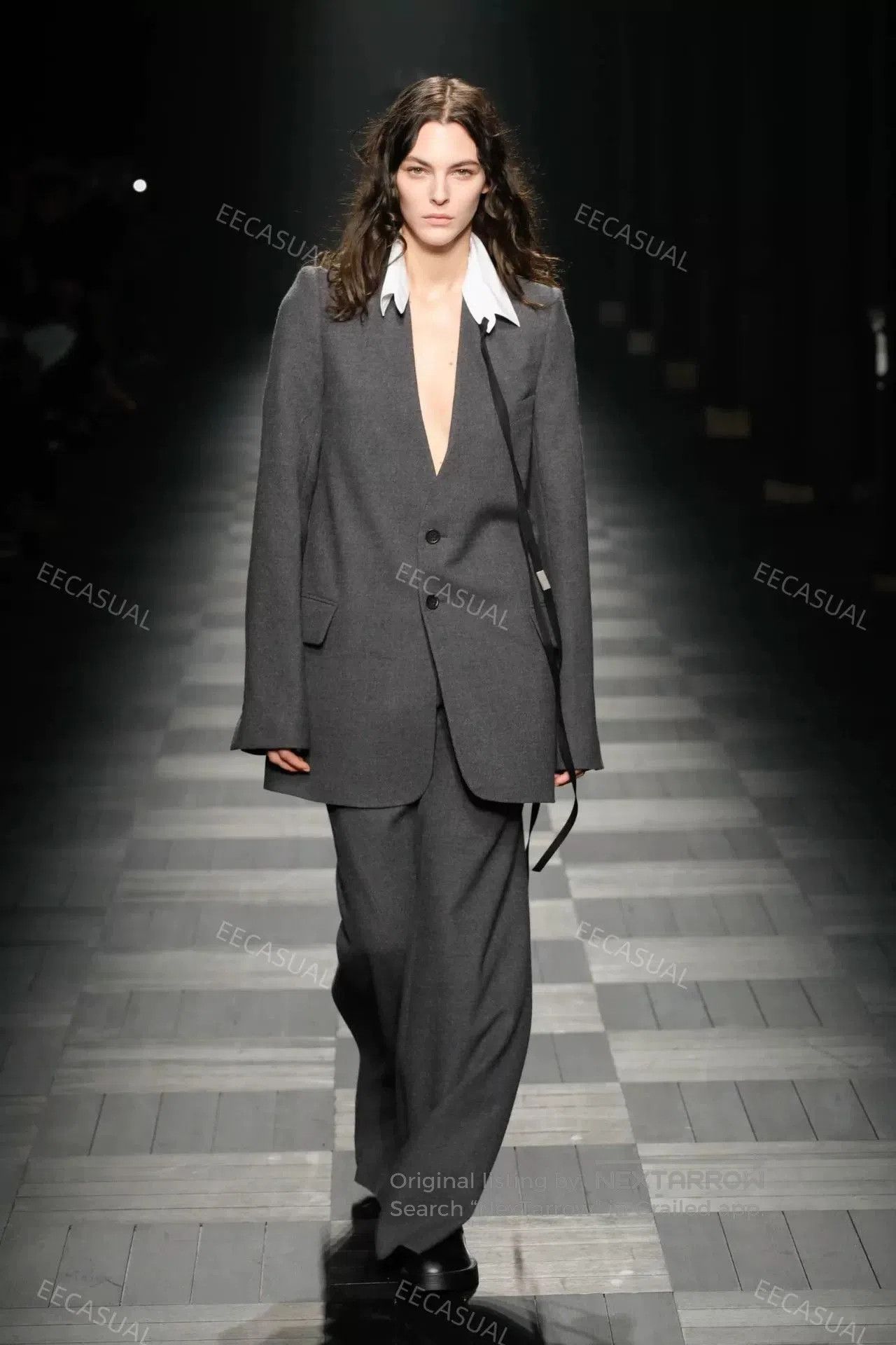 Ann Demeulemeester ANN DEMEULEMEESTER Gray Wool Blazer. Size US M / EU 48-50 / 2 - 2 Thumbnail