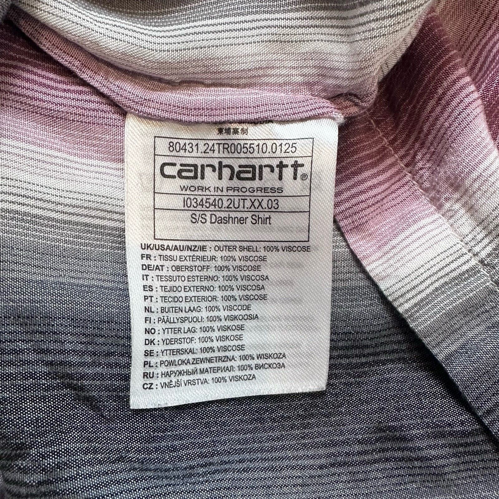 Carhartt Wip Carhartt WIP Work In Progrees S/S Dasher Short Sleeve Shirt Size US S / EU 44-46 / 1 - 10 Thumbnail