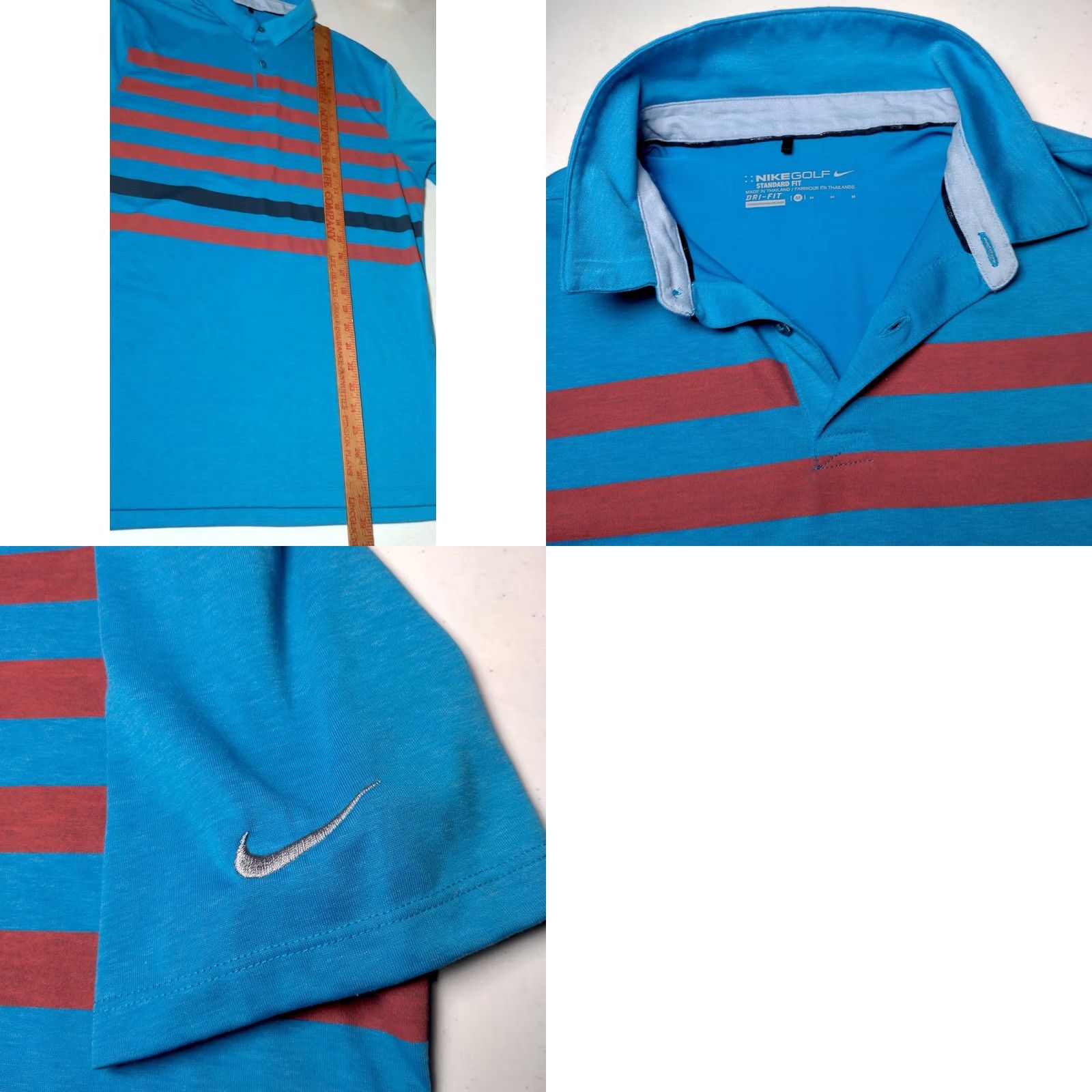 Nike Nike Golf Polo Shirt Men M Blue Red Striped Dri-Fit Athletic Casual Activewear server Size US M / EU 48-50 / 2 - 8 Thumbnail