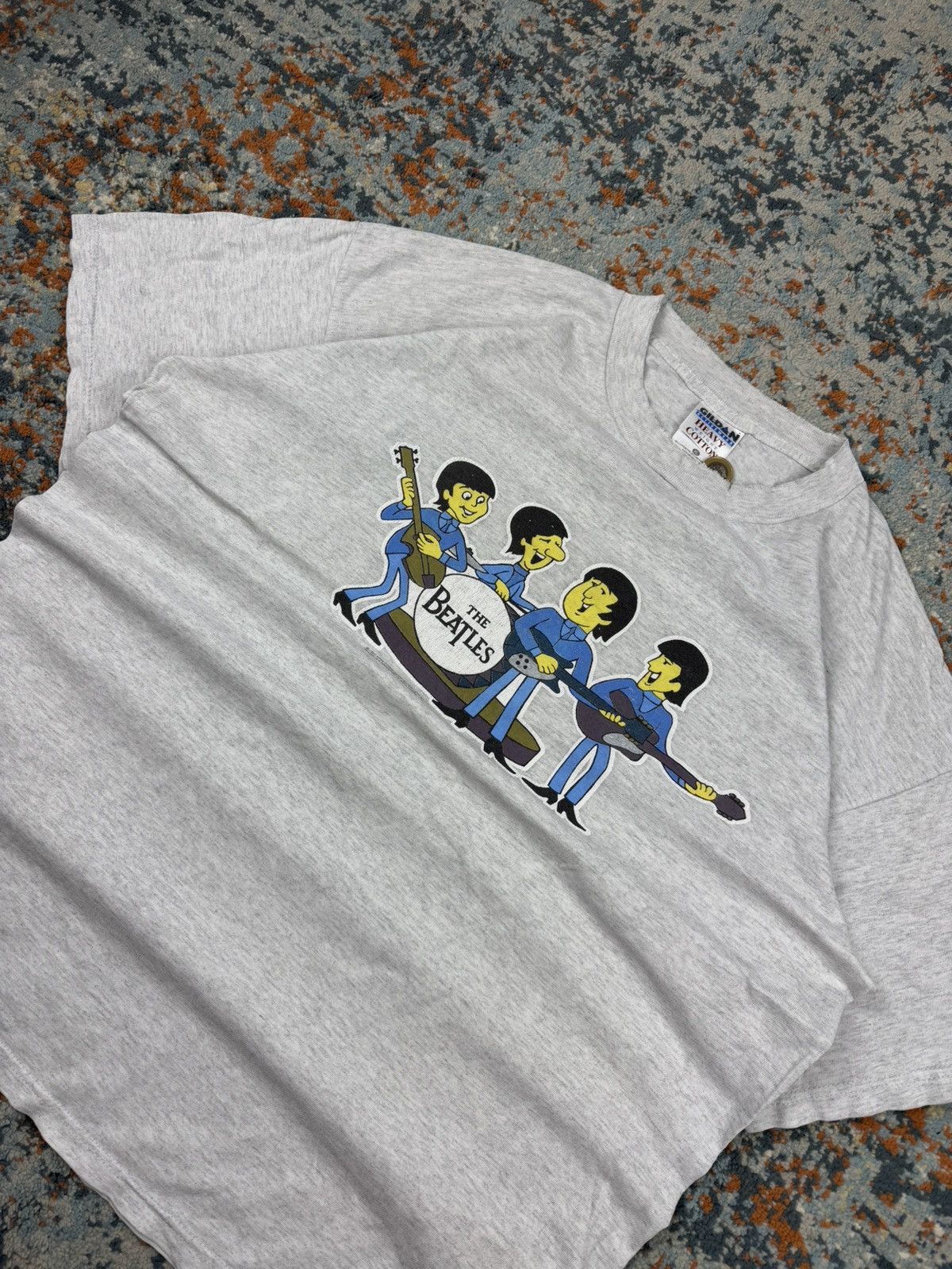 Band Tees × Vintage Vintage 1997 The Beatles cartoon style graphic band tee Size US XL / EU 56 / 4 - 5 Thumbnail