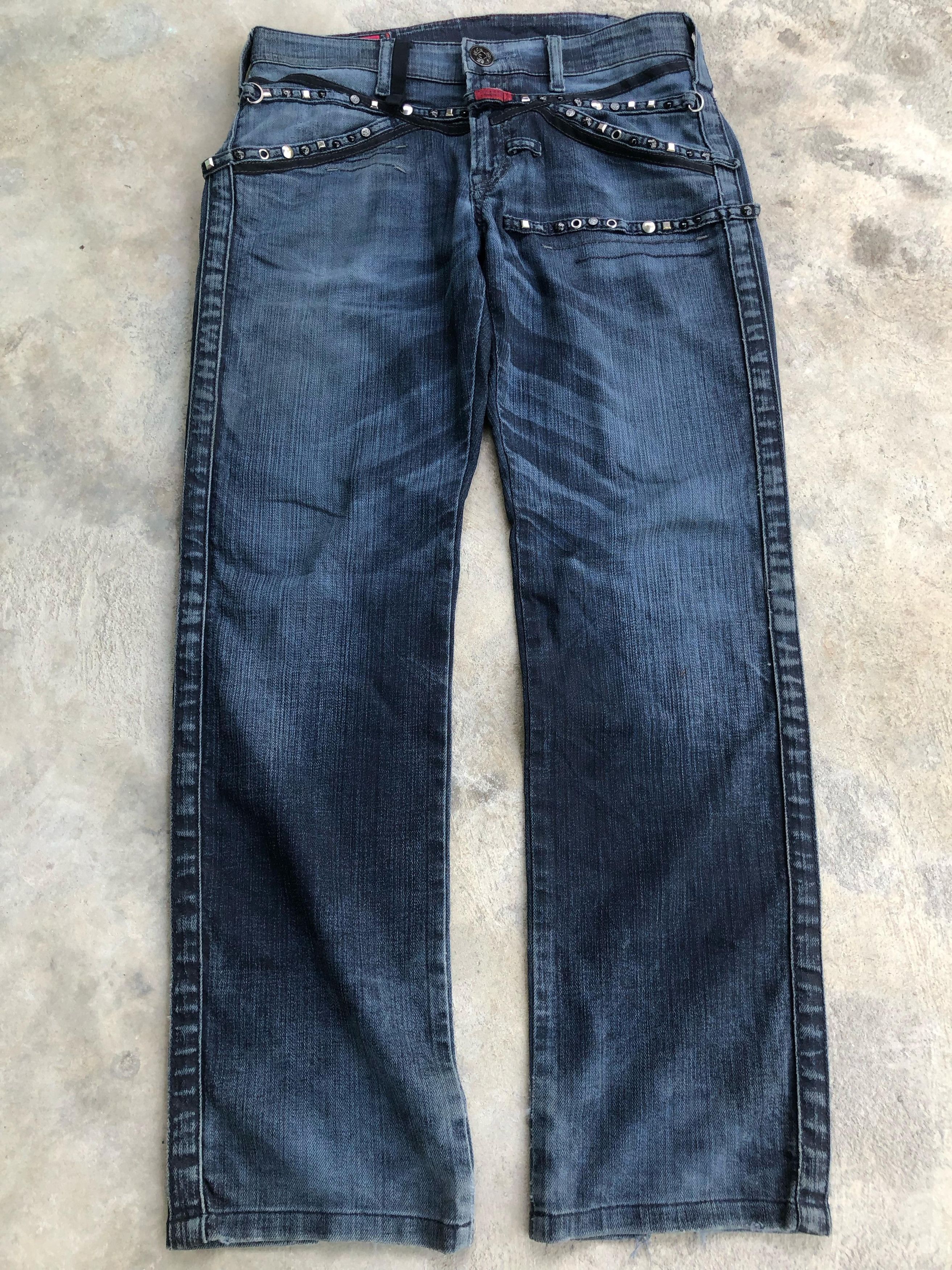 Marithe + Francois Girbaud Marithe Francois Girbaud Eyelet Jeans Size US 31 - 1 Thumbnail