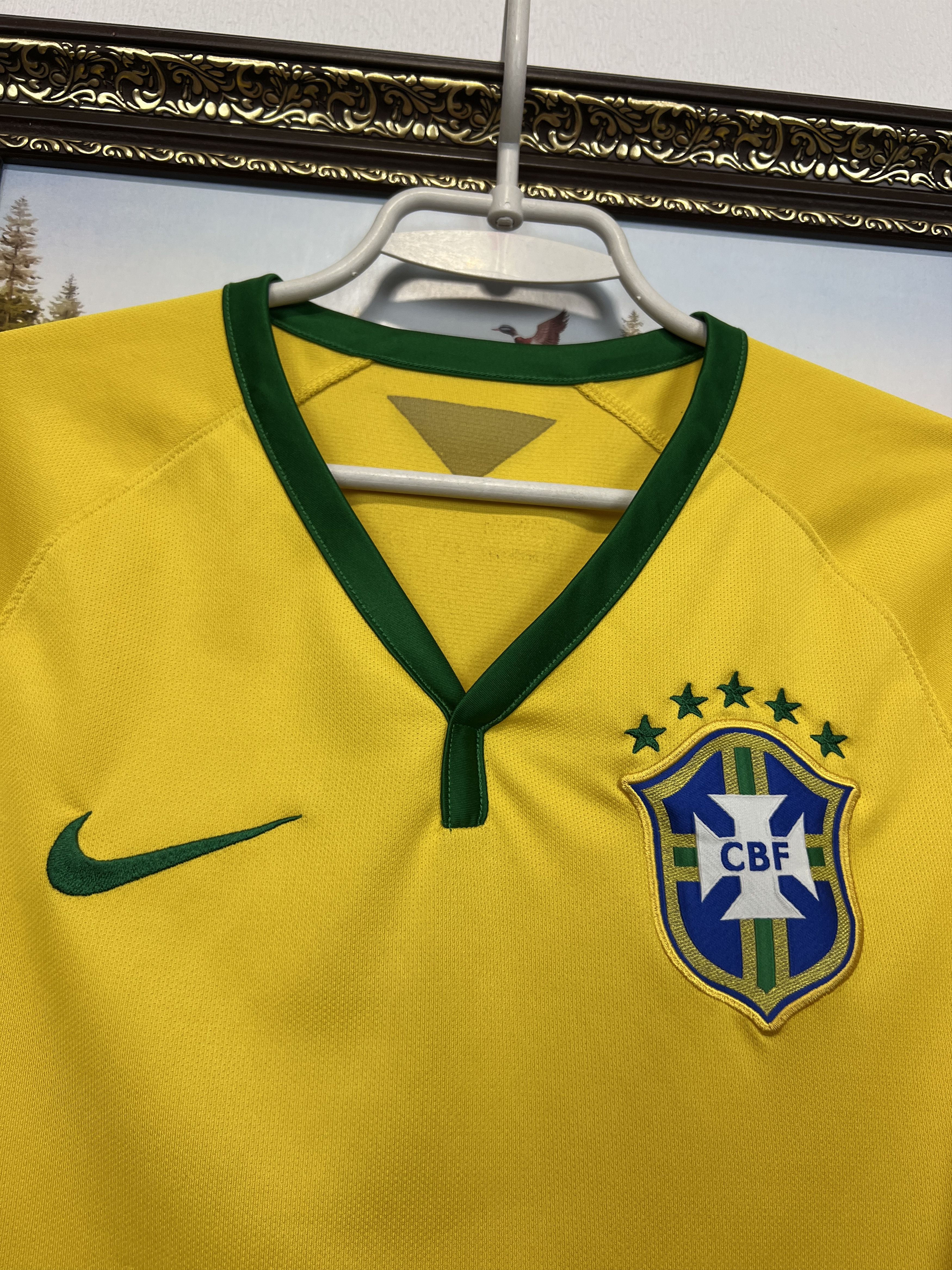 Nike Brazil Home football shirt Soccer Jersey Trikot National Size US S / EU 44-46 / 1 - 3 Thumbnail