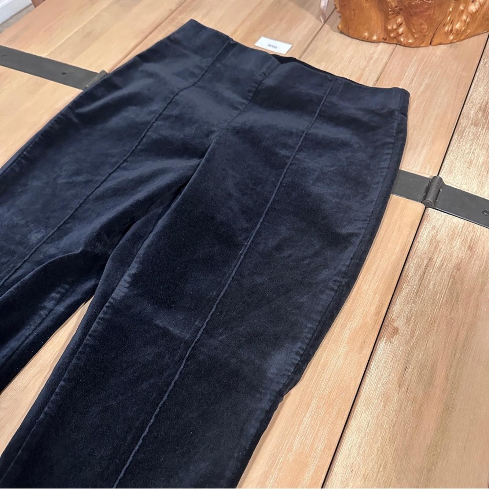Other Ruby Road Pants 4P Velour velvet Black High-Waist 27" inseam Size 27" / US 4 / IT 40 - 3 Thumbnail
