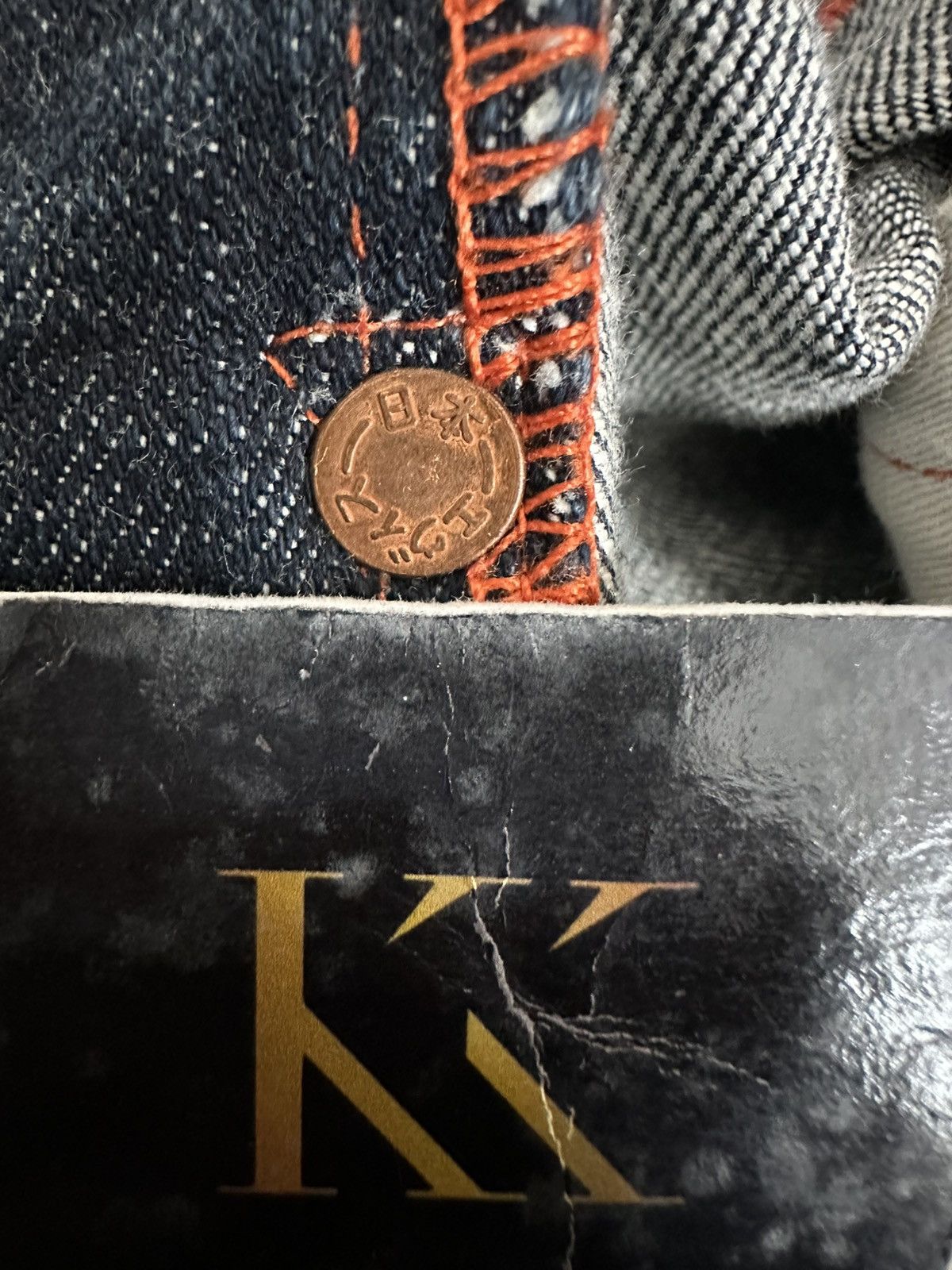 Evisu EVISU PARIS FRANCE RED DAICOCK SELVEDGE DENIM Size US 38 / EU 54 - 8 Thumbnail