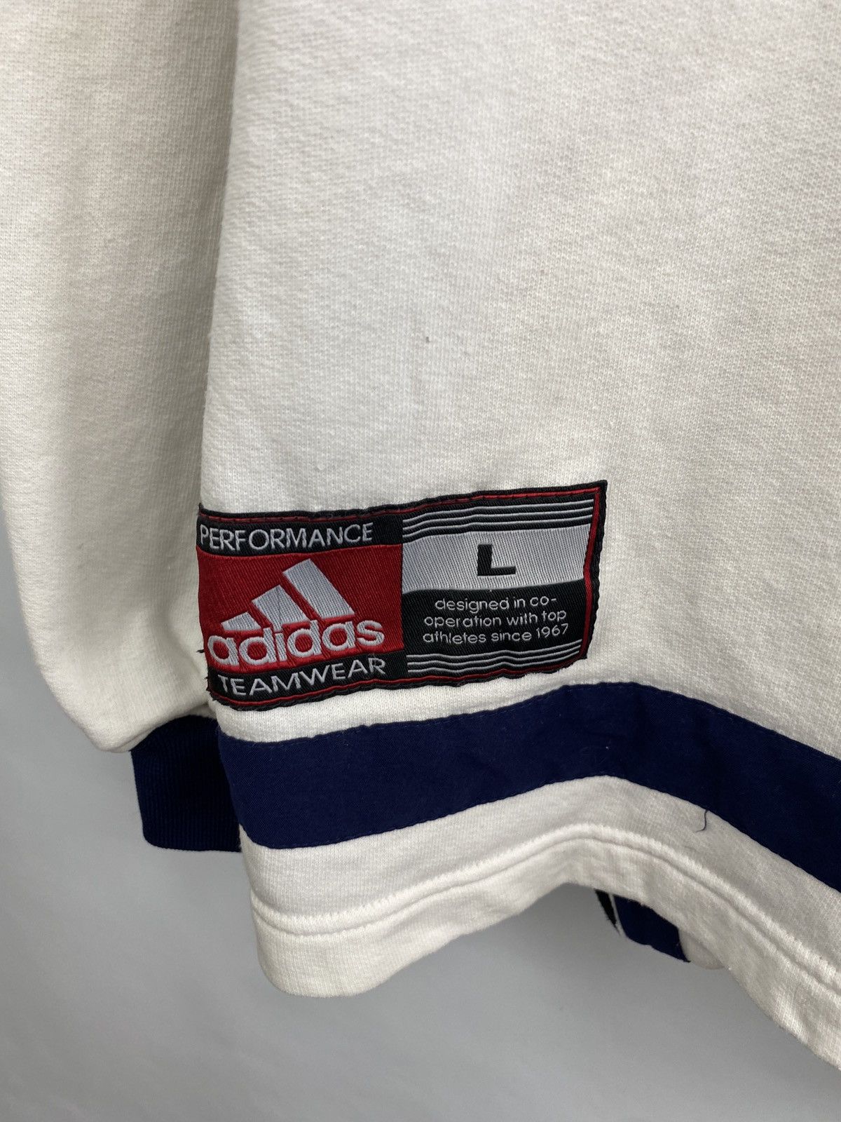 Adidas 🏀 Vintage 90s Adidas Basketball Hoodie Rare Retro Hype Y2K Size US L / EU 52-54 / 3 - 5 Thumbnail