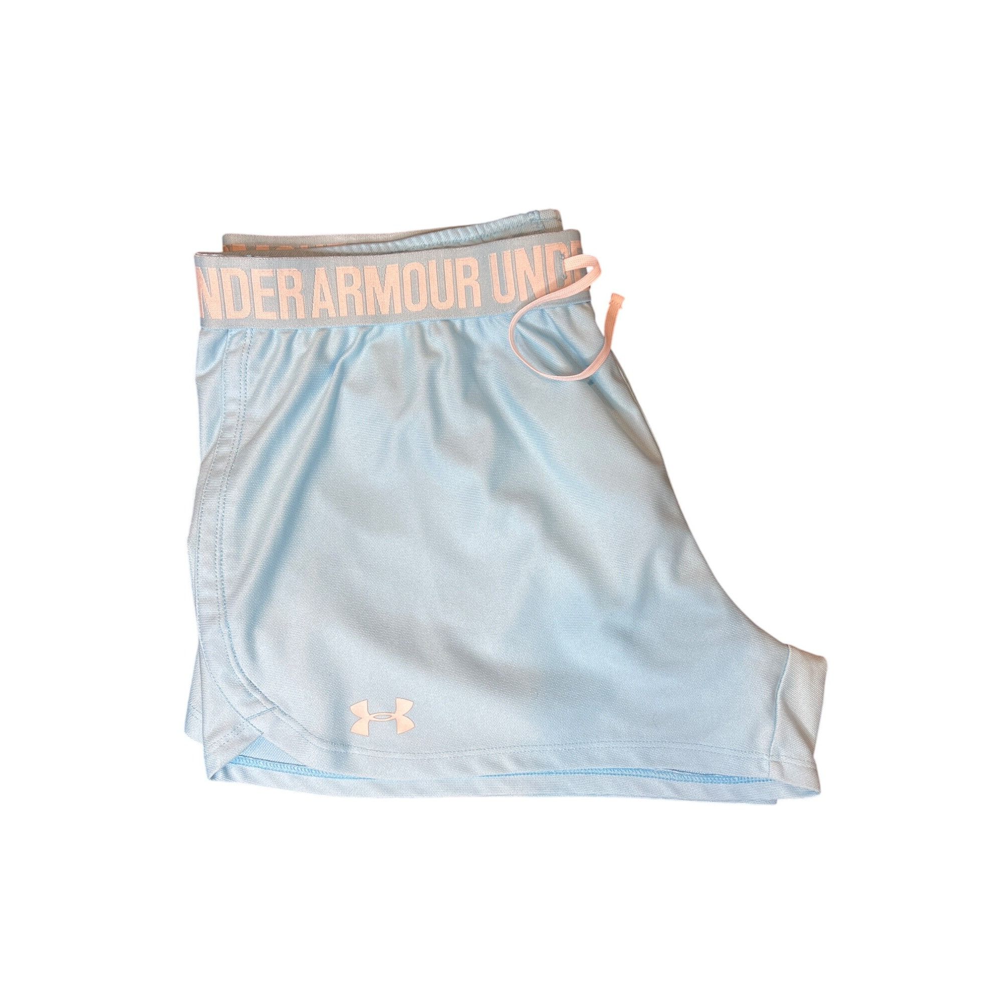 Under Armour Under Armour Womens Light Blue HeatGear Athletic Shorts Size Size 32" / US 10 / IT 46 - 6 Thumbnail