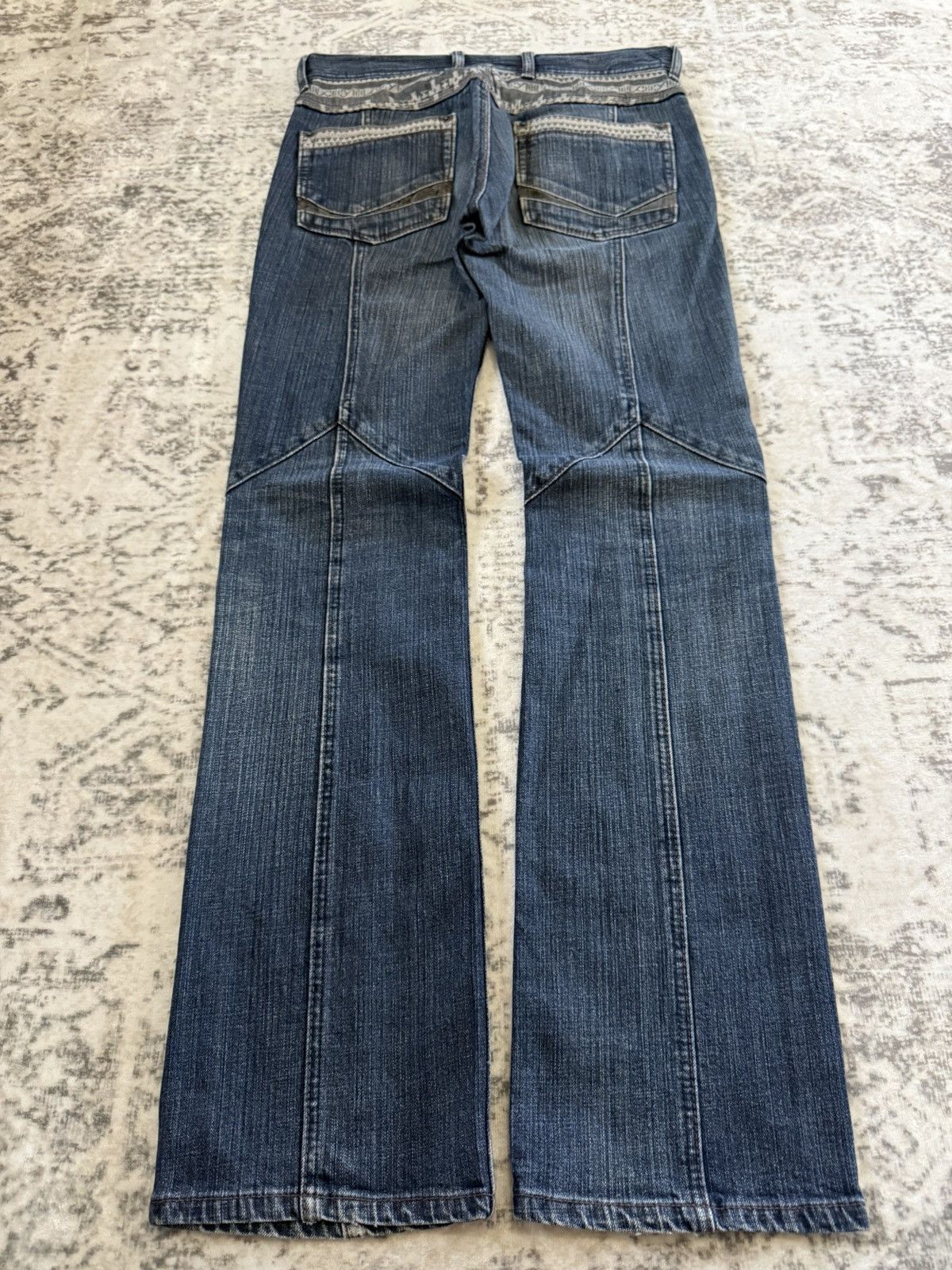 Japanese Brand Hideaways Nicole Japan Paneled Aztec Jeans Size US 30 / EU 46 - 2 Thumbnail