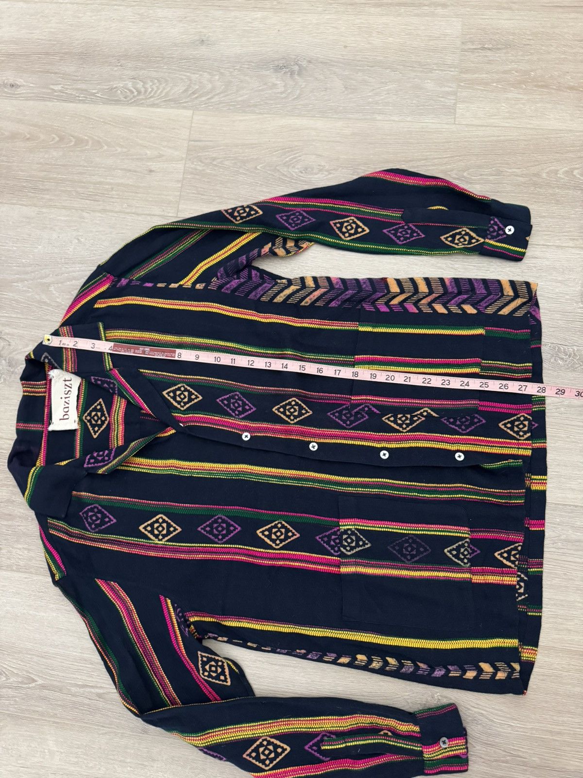 Other Baziszt Camp Collar Woven Geometric Shirt 100% Cotton Size US S / EU 44-46 / 1 - 7 Thumbnail