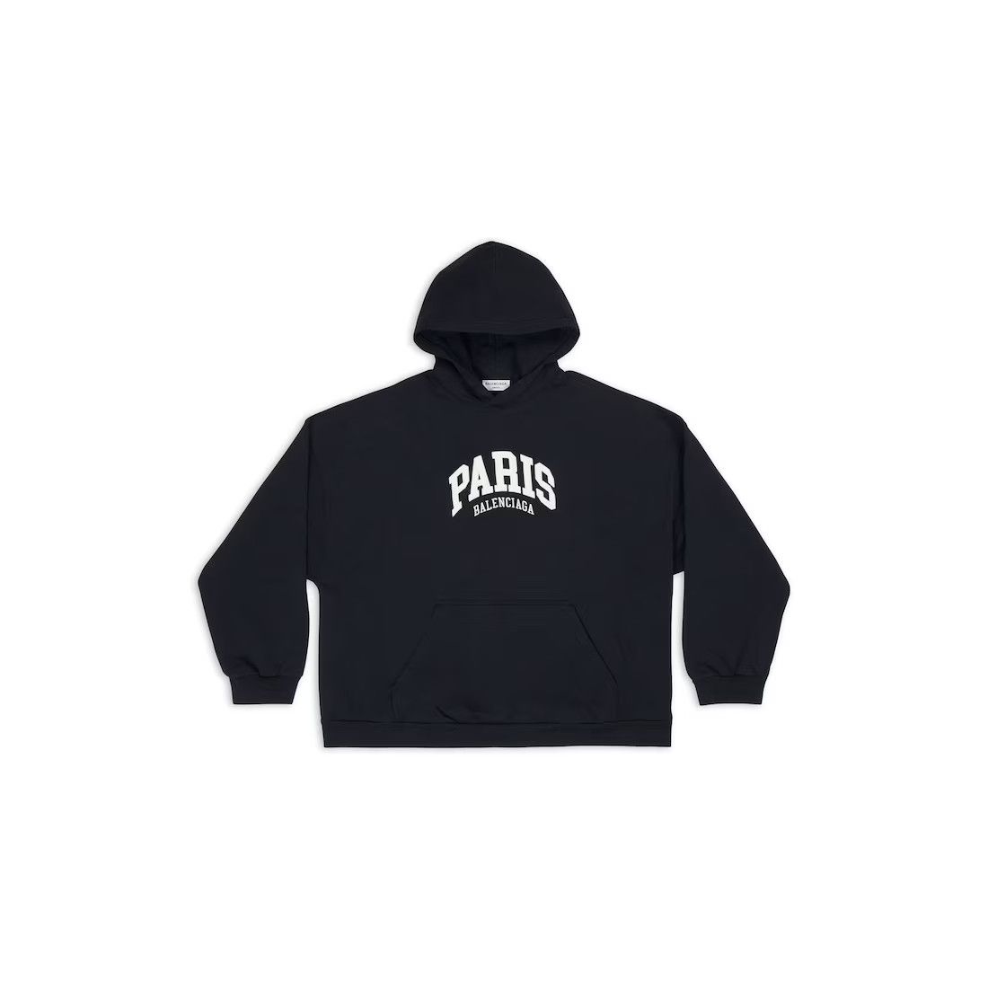Balenciaga o1s1wg110225 Cities Paris Hoodie Wide Fit in Black Size S / US 4 / IT 40 - 1 Thumbnail