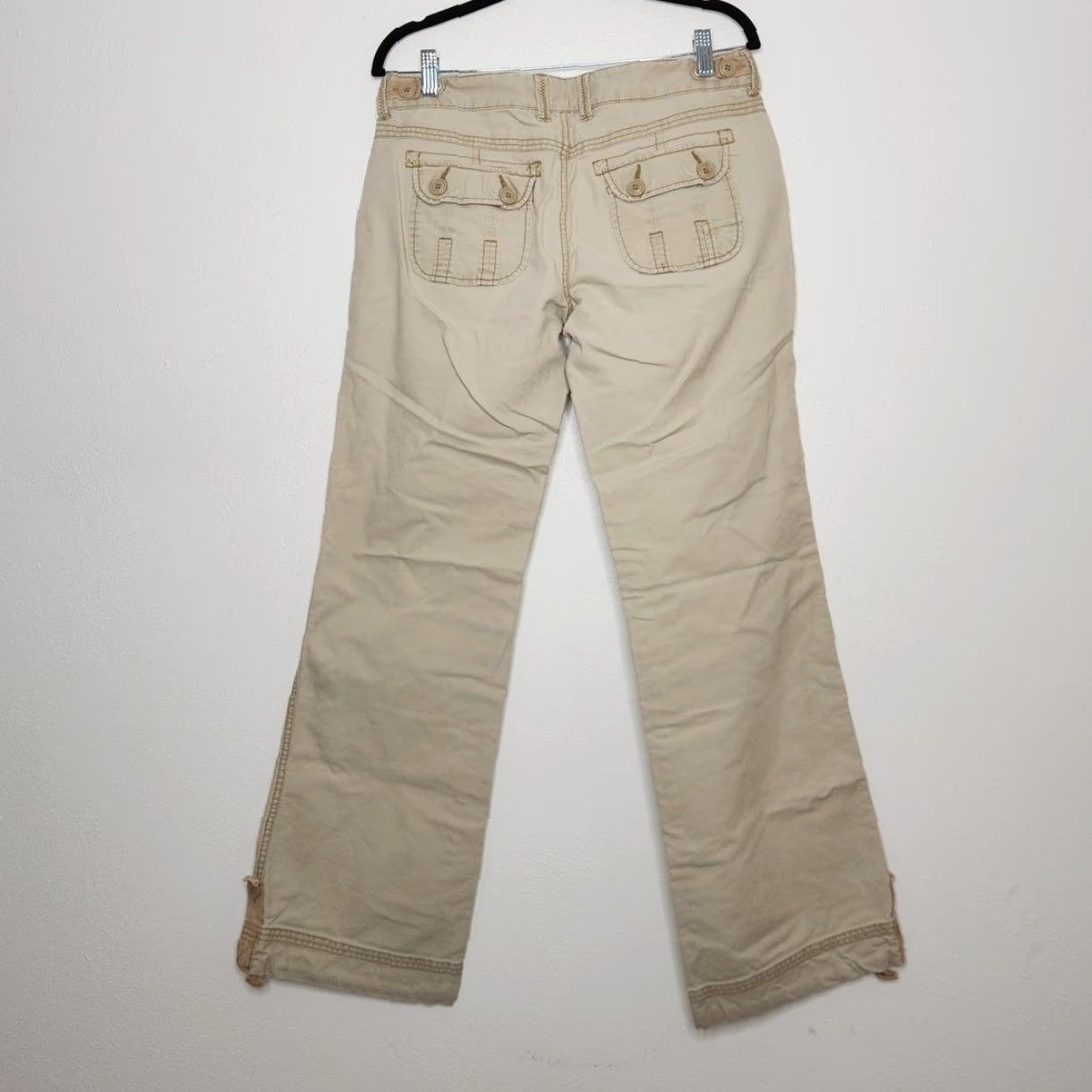 Vintage VINTAGE Maurices Khakis Women 6 Tan Regular Khaki Pants Cargo 39" Length 31" Inseam 8" Rise Grunge Bottoms Mens Womens Girls? Size 28" / US 6 / IT 42 - 7 Thumbnail
