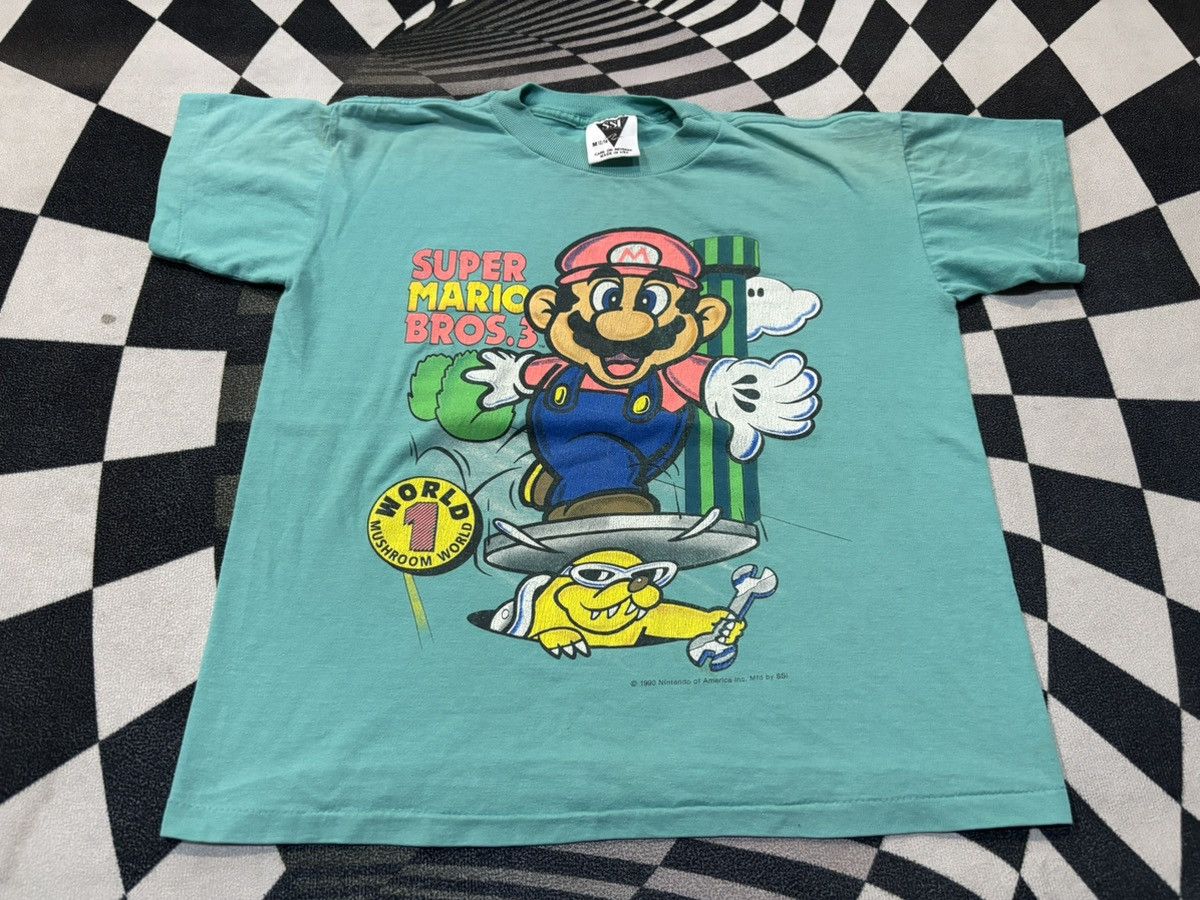 Vintage Vintage 1990 Nintendo Super Mario Bros Size US XXS / EU 40 - 1 Thumbnail