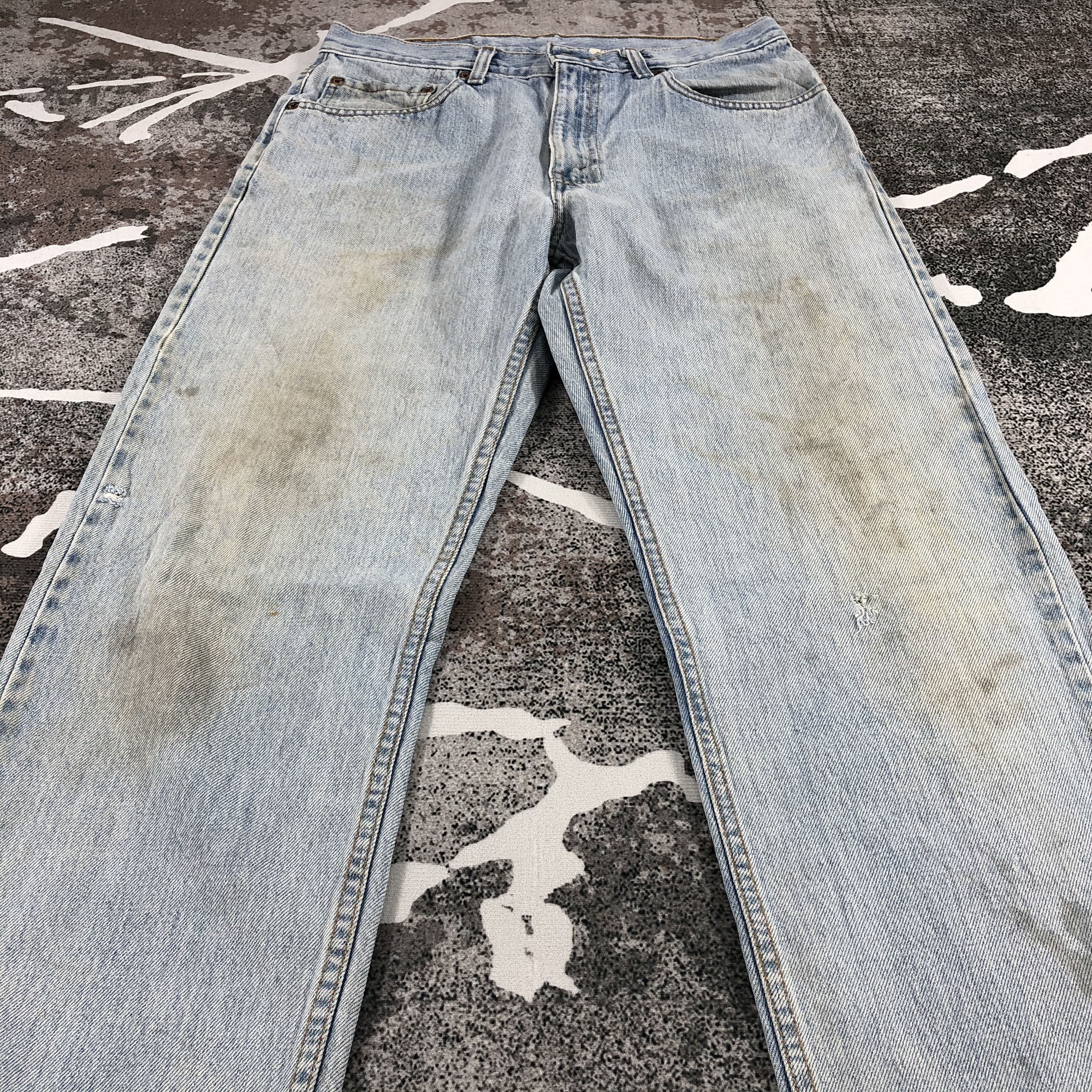 Levi's Vintage Levis 505 Jeans Faded Blue Medium Wash KJ562 Size US 31 - 3 Thumbnail