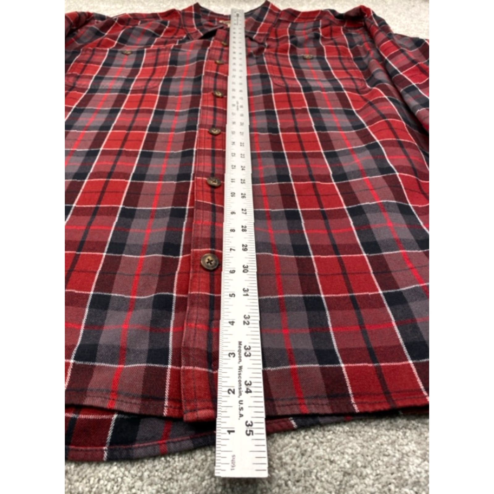 Vintage Duluth Free 52007 Swingin' Mens 4XL Long Sleeve Button Up Plaid Flannel Shirt Size US XXL / EU 58 / 5 - 7 Thumbnail