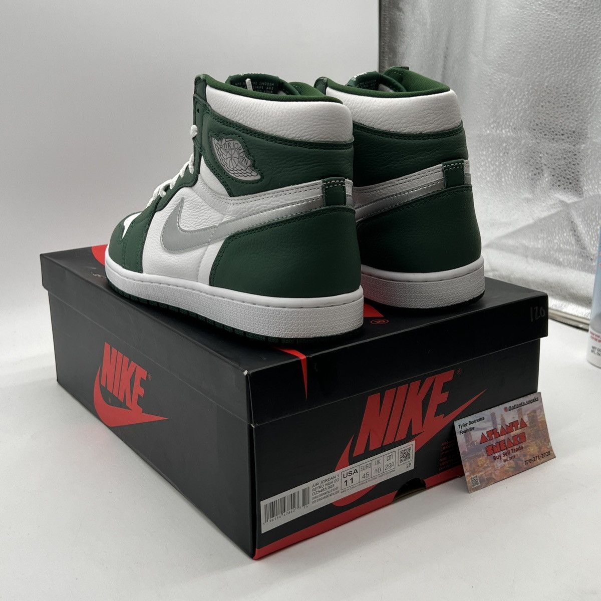 Nike Air Jordan 1 High gorge green Size US 11 / EU 44 - 4 Thumbnail