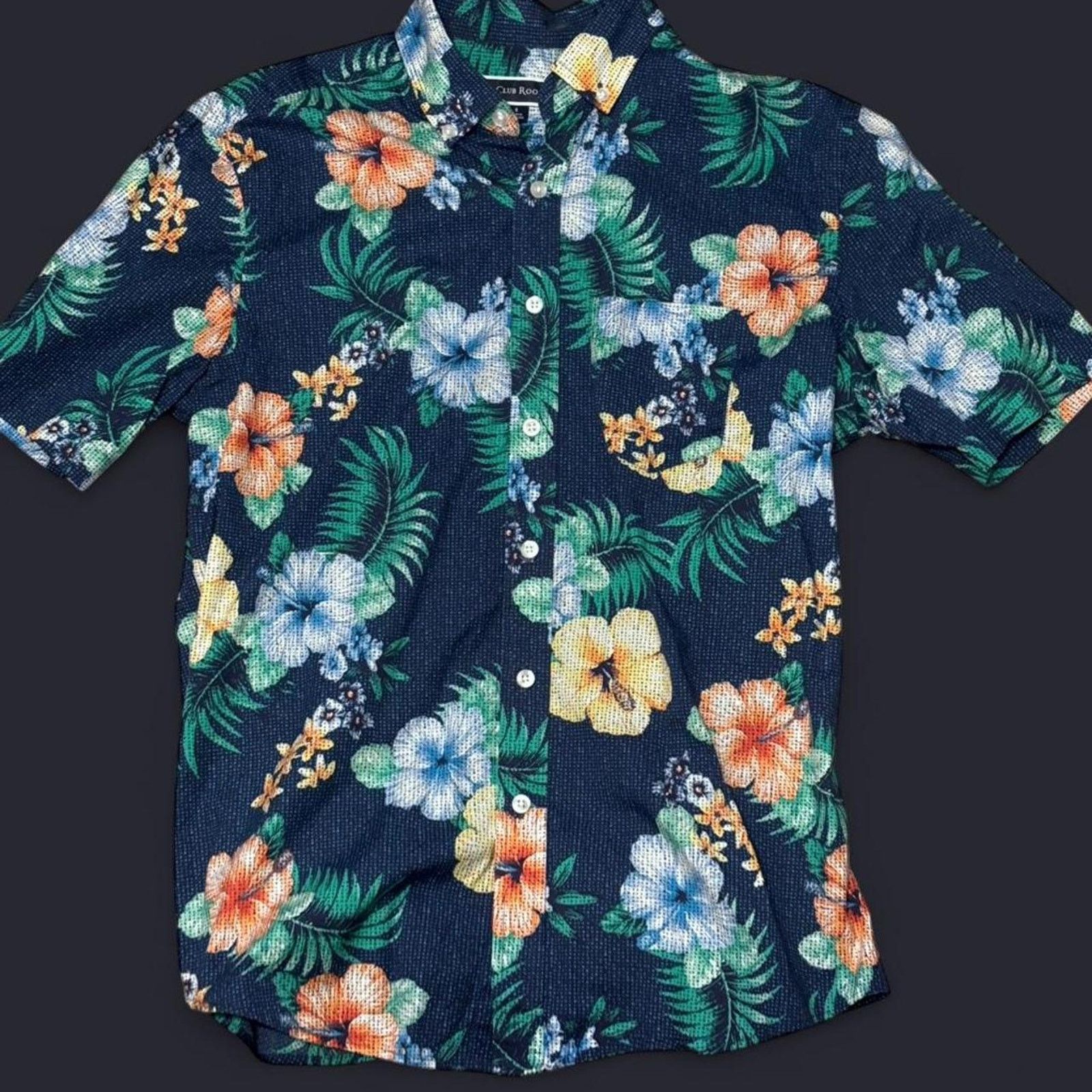 Club Room Blue club room short sleeve hawaiian shirt Size US S / EU 44-46 / 1 - 1 Thumbnail