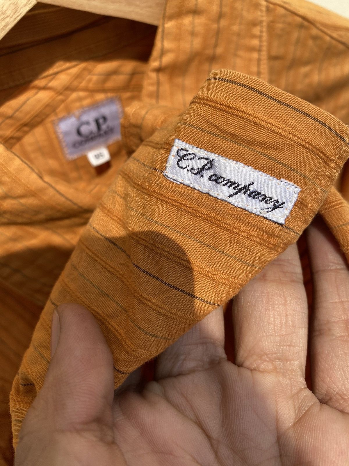 C.P. Company 1990s C.P Company - Crinkle Pinstripe Shirt Size US M / EU 48-50 / 2 - 3 Thumbnail