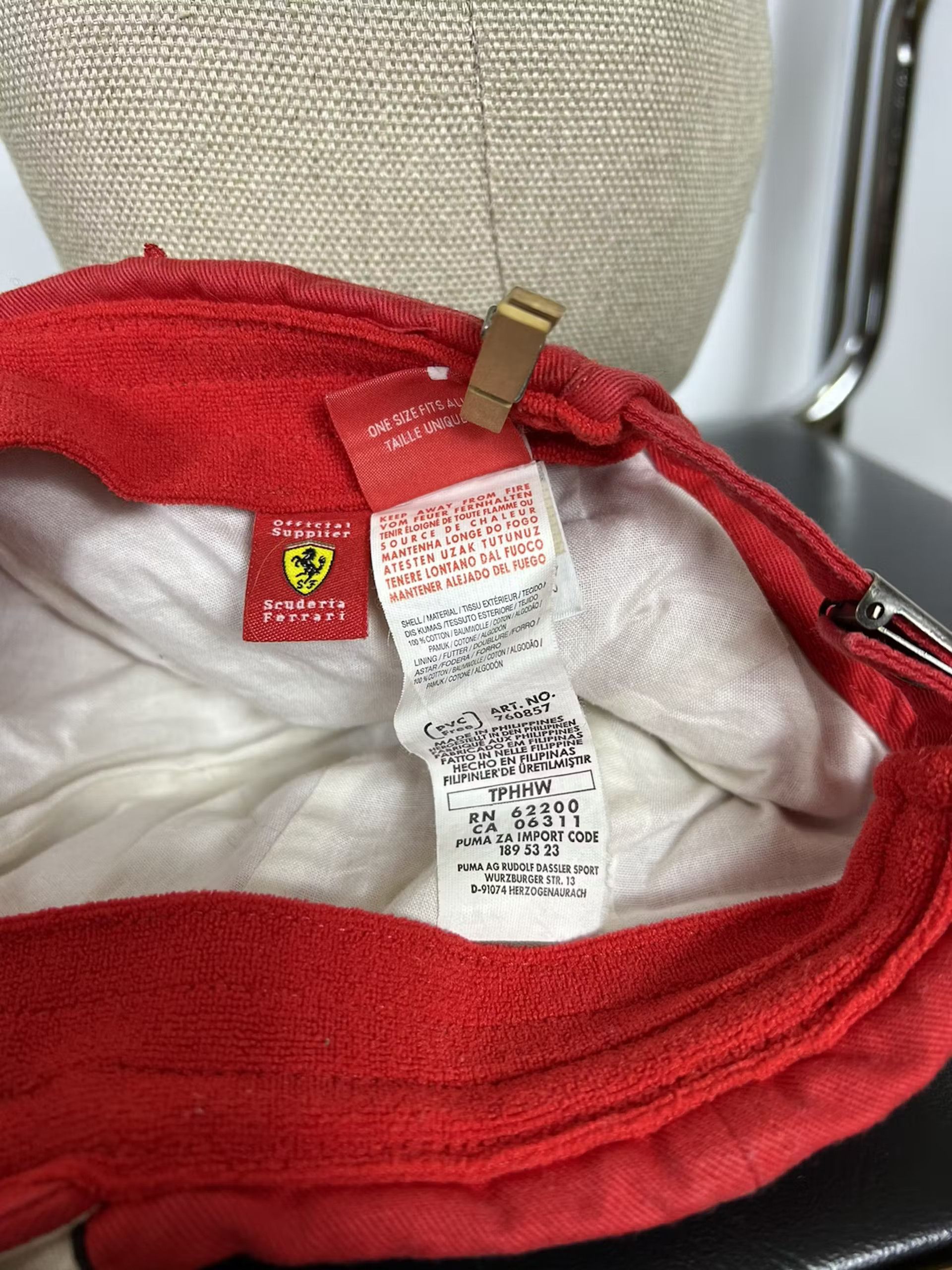 Ferrari × Puma Vintage Puma Ferrari racing baseball cap Size ONE SIZE - 7 Thumbnail