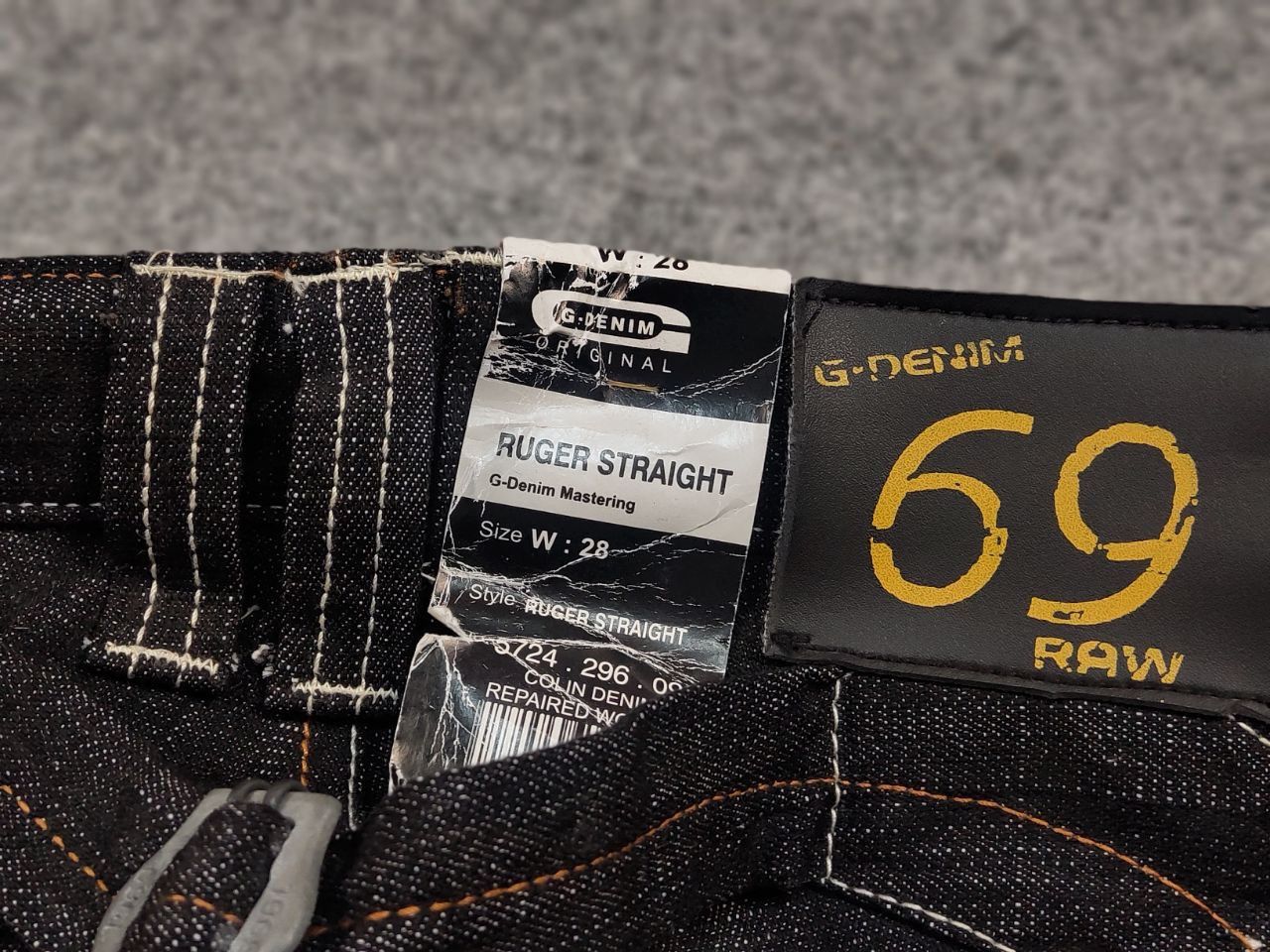 G-Star Vintage 90's G star Raw 96 Colin Dark Denim Ruger Jeans Size US 28 / EU 44 - 18 Thumbnail