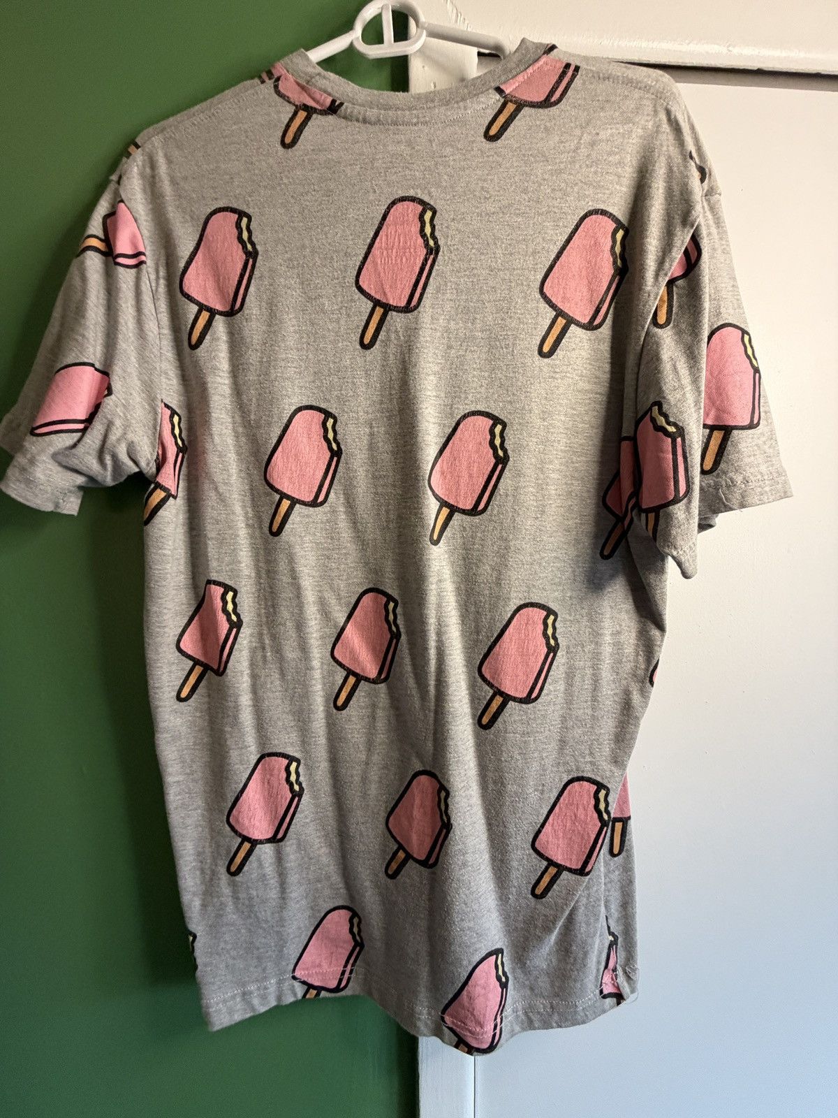 Icecream ICECREAM Pink Popsicle All-Over Tee - Heather Grey (2014) Size US L / EU 52-54 / 3 - 2 Thumbnail