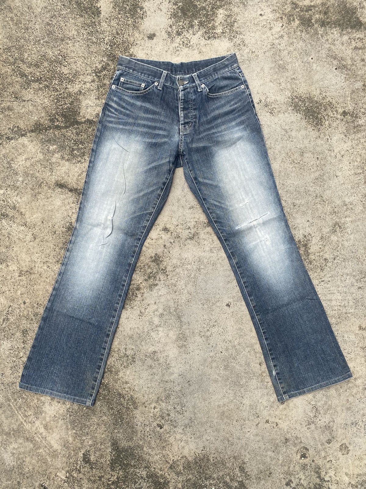 Japanese Brand × Tornado Mart Flare Jeans Tornado Mart Distressed Bootcut Size US 28 / EU 44 - 3 Thumbnail