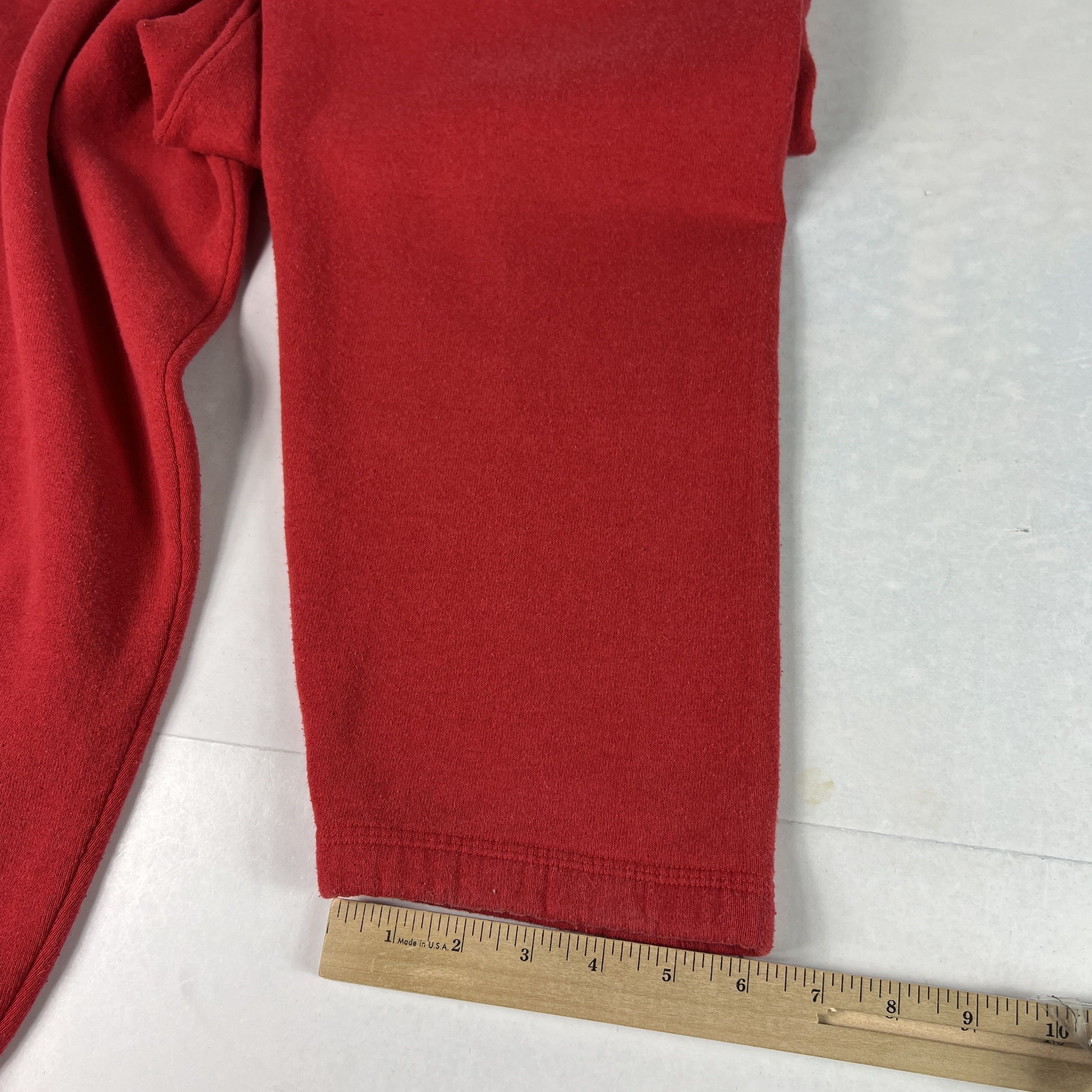 Fruit Of The Loom VTG 90s NBA Chicago Blulls Sweatpants Red Faded Logo Joggers Size US 31 - 14 Thumbnail