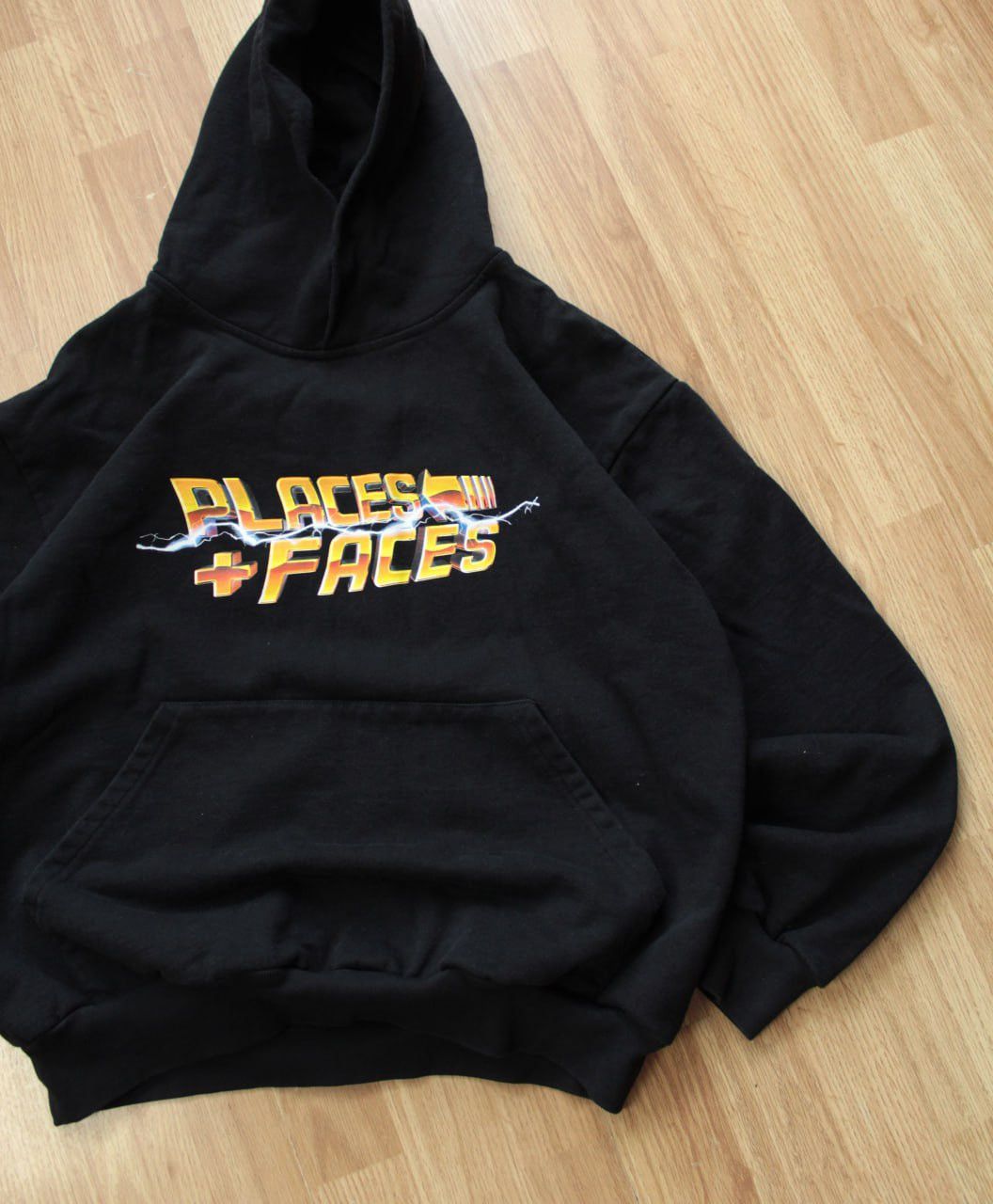 Places + Faces 🔥 Places + Faces Lightning Gold Logo Hoodie Sweatshirt Black Size US M / EU 48-50 / 2 - 2 Thumbnail