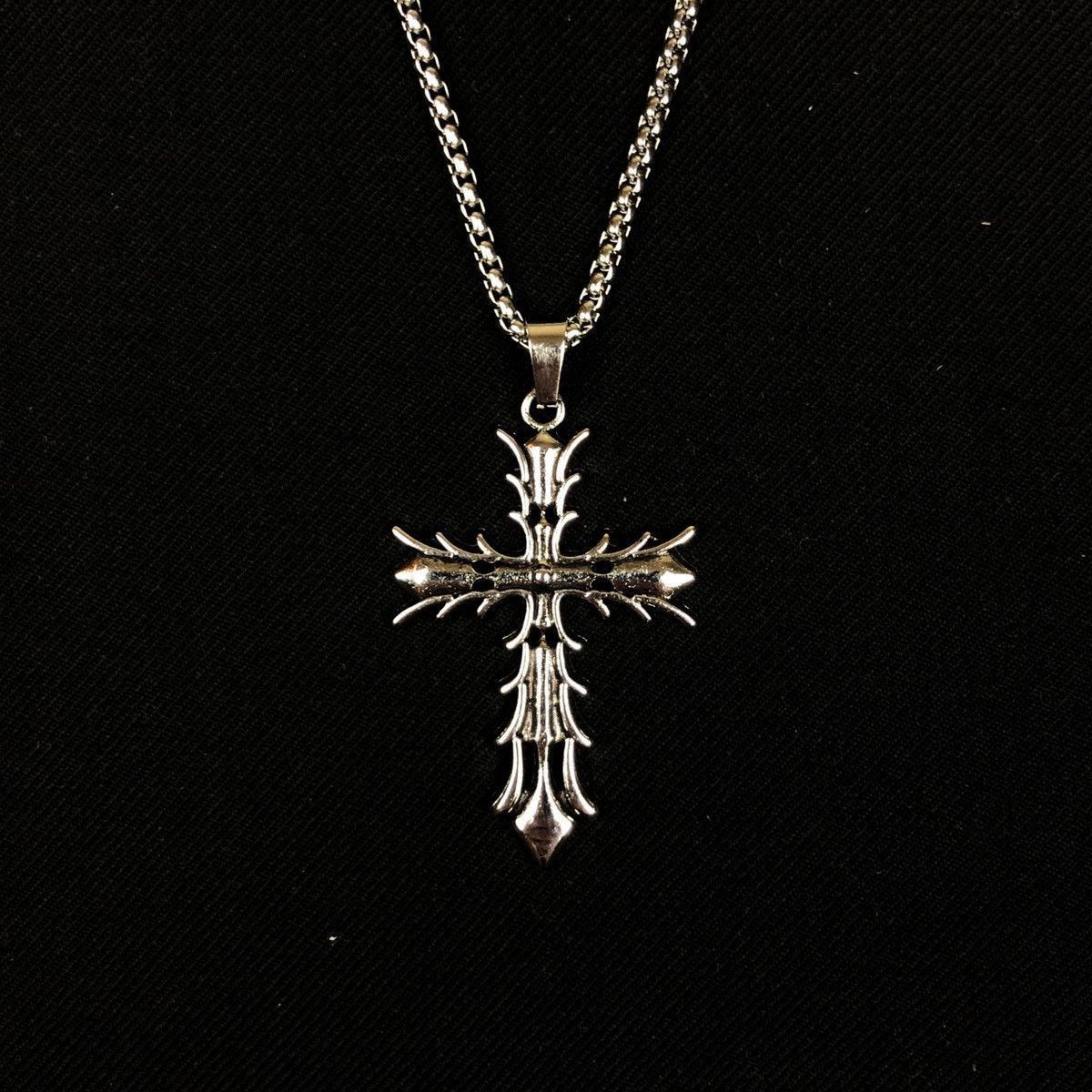 Jewelry Vamp Cross Necklace Punk Opium Chain Size ONE SIZE - 1 Thumbnail