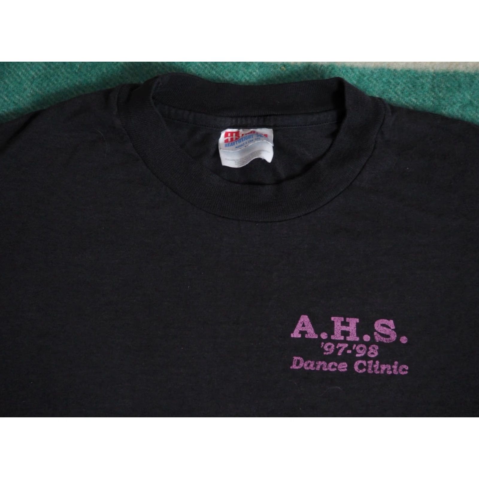 Hanes VTG 90s Hanes Dance Ballet Faded Black Purple Tee T-Shirt Unisex S Size US S / EU 44-46 / 1 - 6 Thumbnail