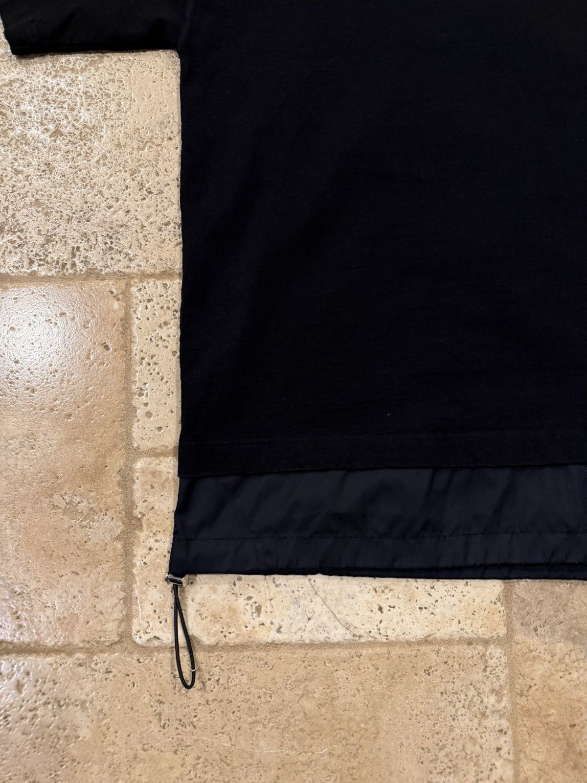 Prada Prada Jersey & Re-Nylon Logo Black T-Shirt Size US L / EU 52-54 / 3 - 4 Thumbnail