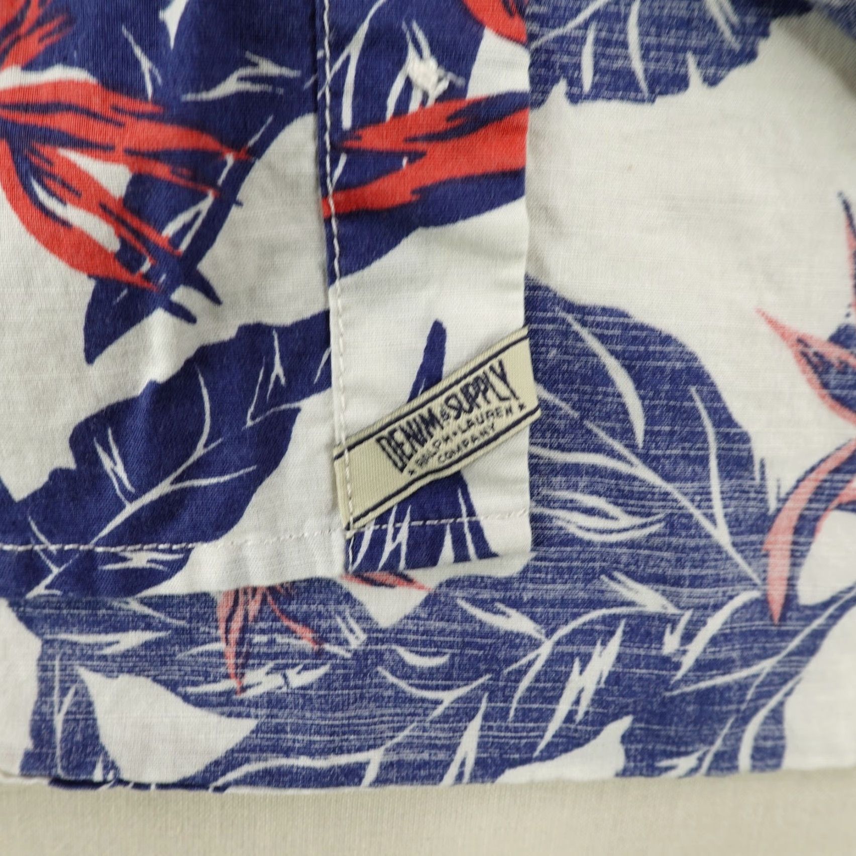 Ralph Lauren DENIM & SUPPLY Ralph Lauren Shirt Mens Large Blue Red Floral Hawaiian Aloha Size US L / EU 52-54 / 3 - 5 Thumbnail