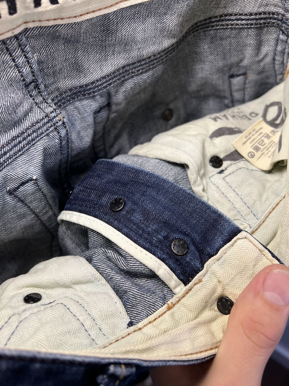 DENHAM Vintage Denham curved slim blue jeans Size US 29 - 17 Thumbnail